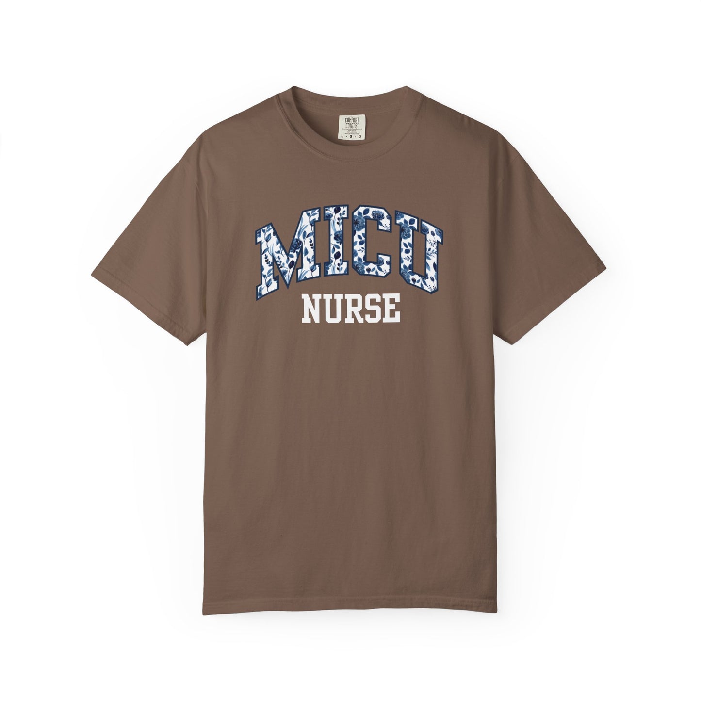 Floral MICU Nurse Shirt