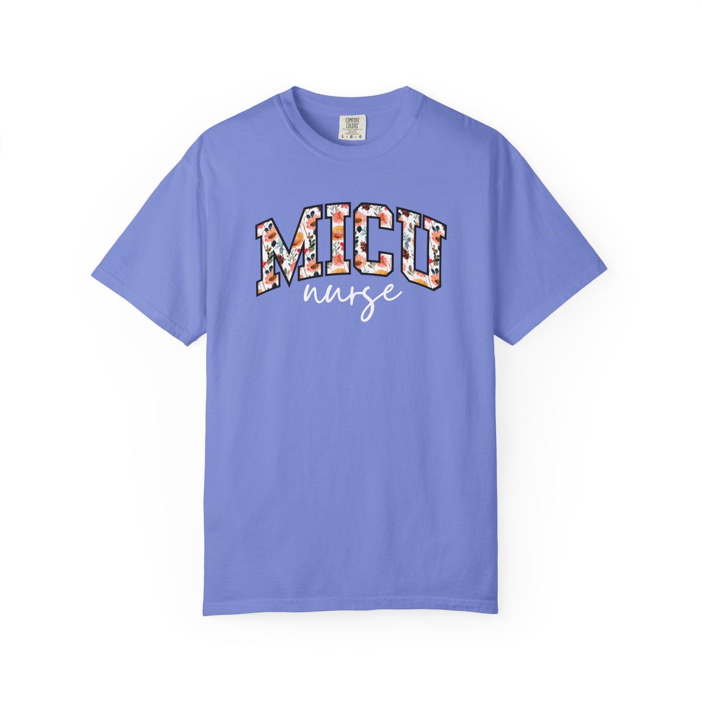 Floral MICU Nurse Shirt