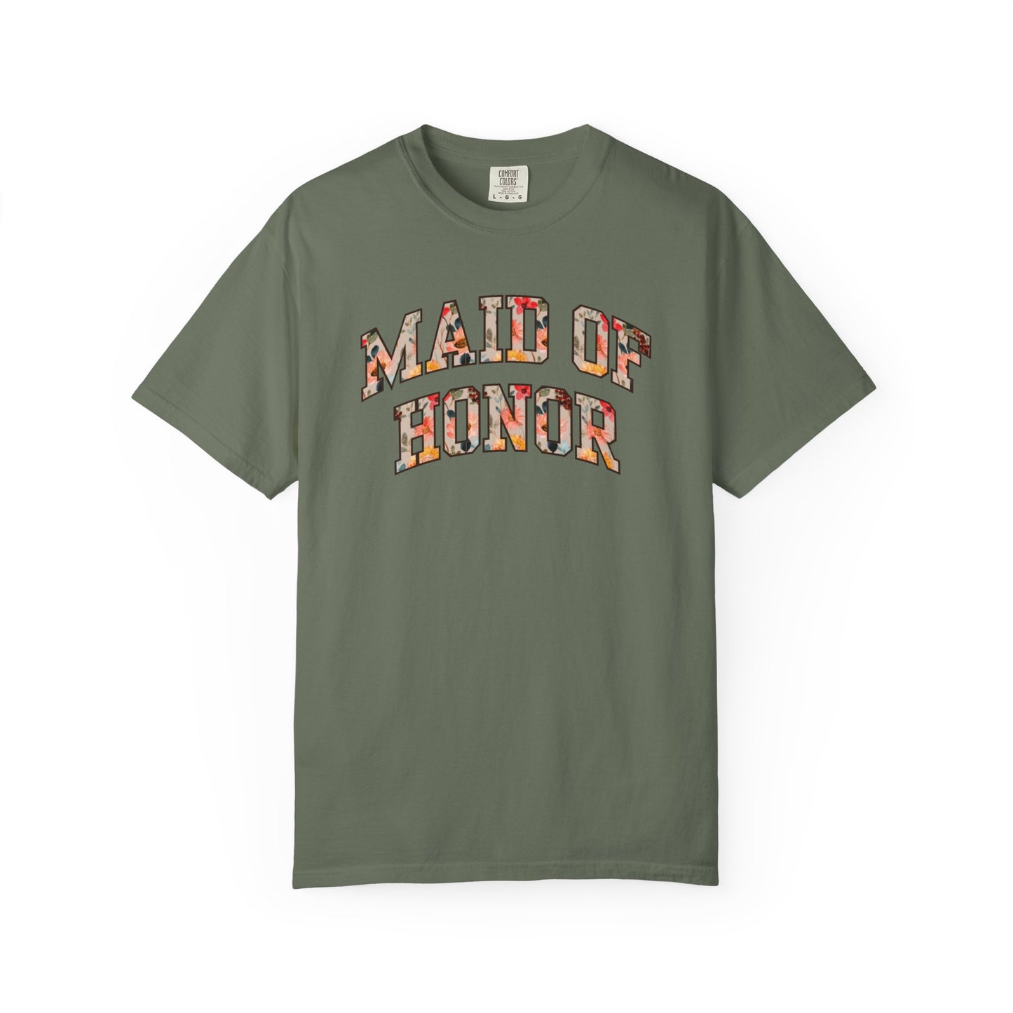 Floral Maid of Honor Shirt