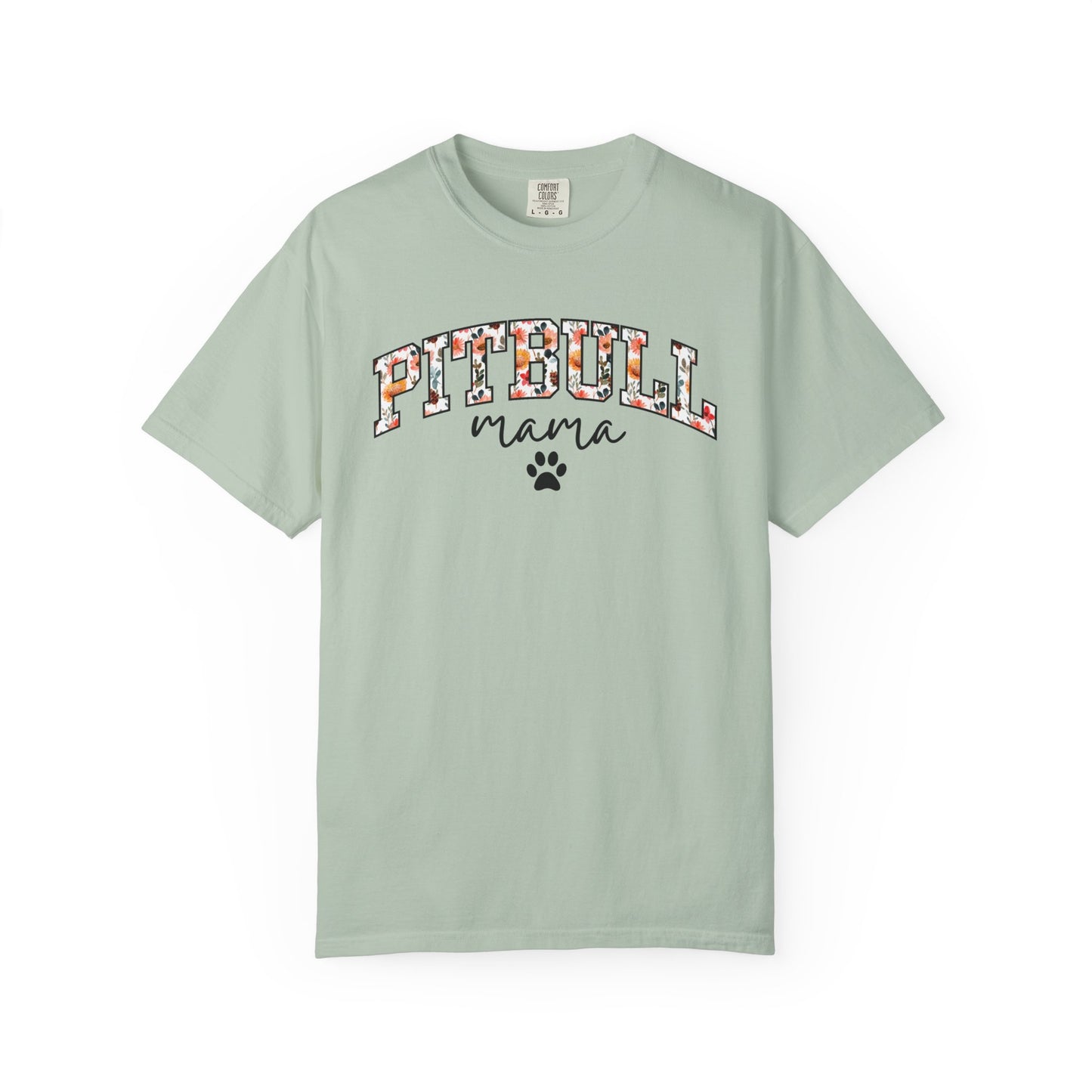 Floral Pitbull Mama Shirt