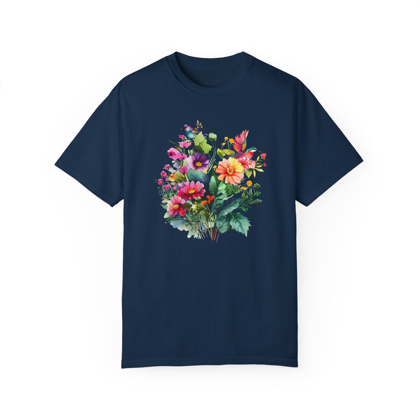 Floral Hummingbird Shirt