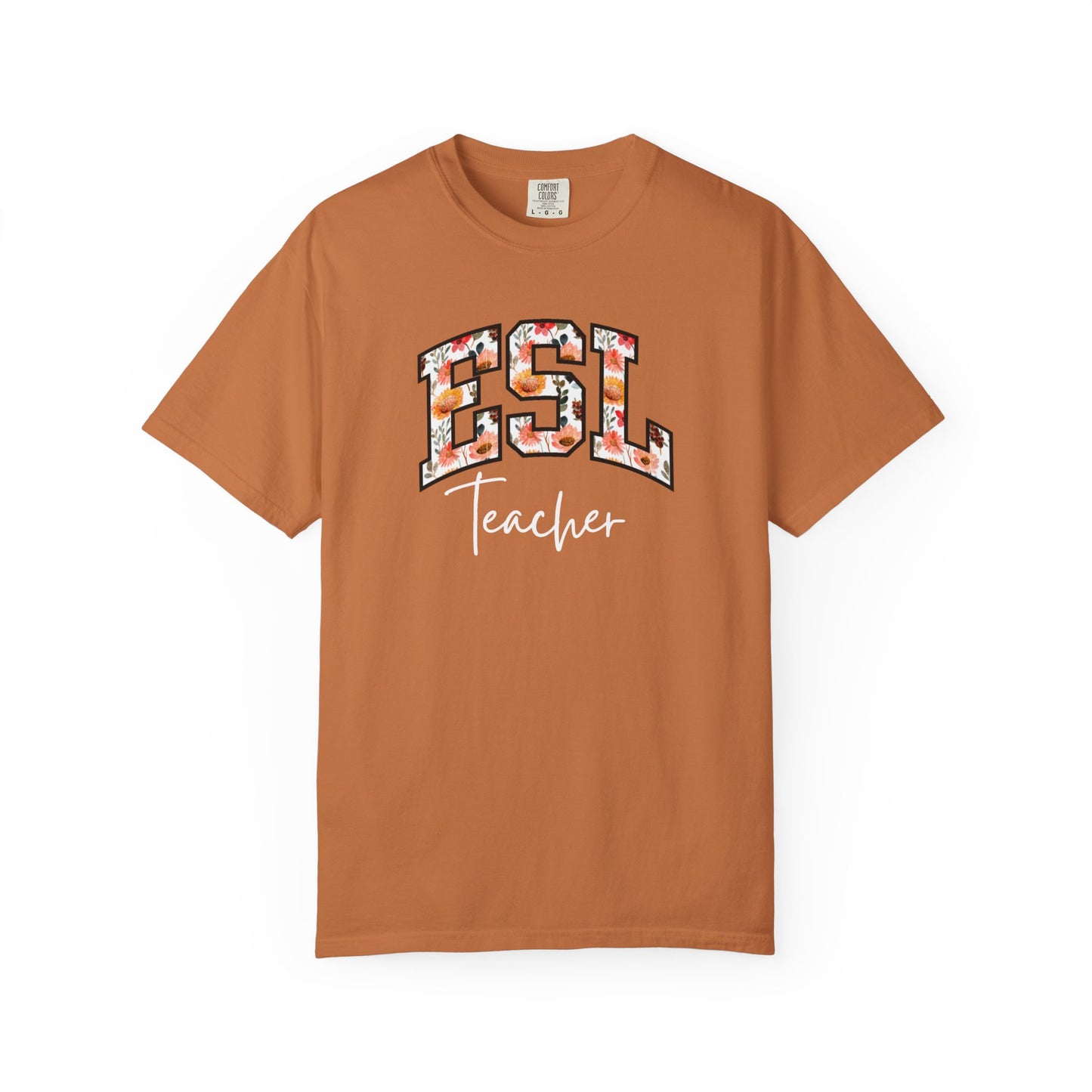 Floral ESL Teacher Shirt