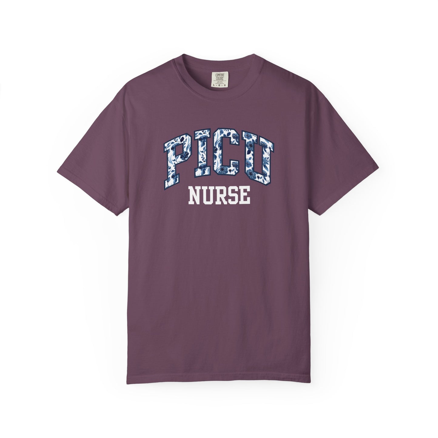 Floral PICU Nurse Shirt