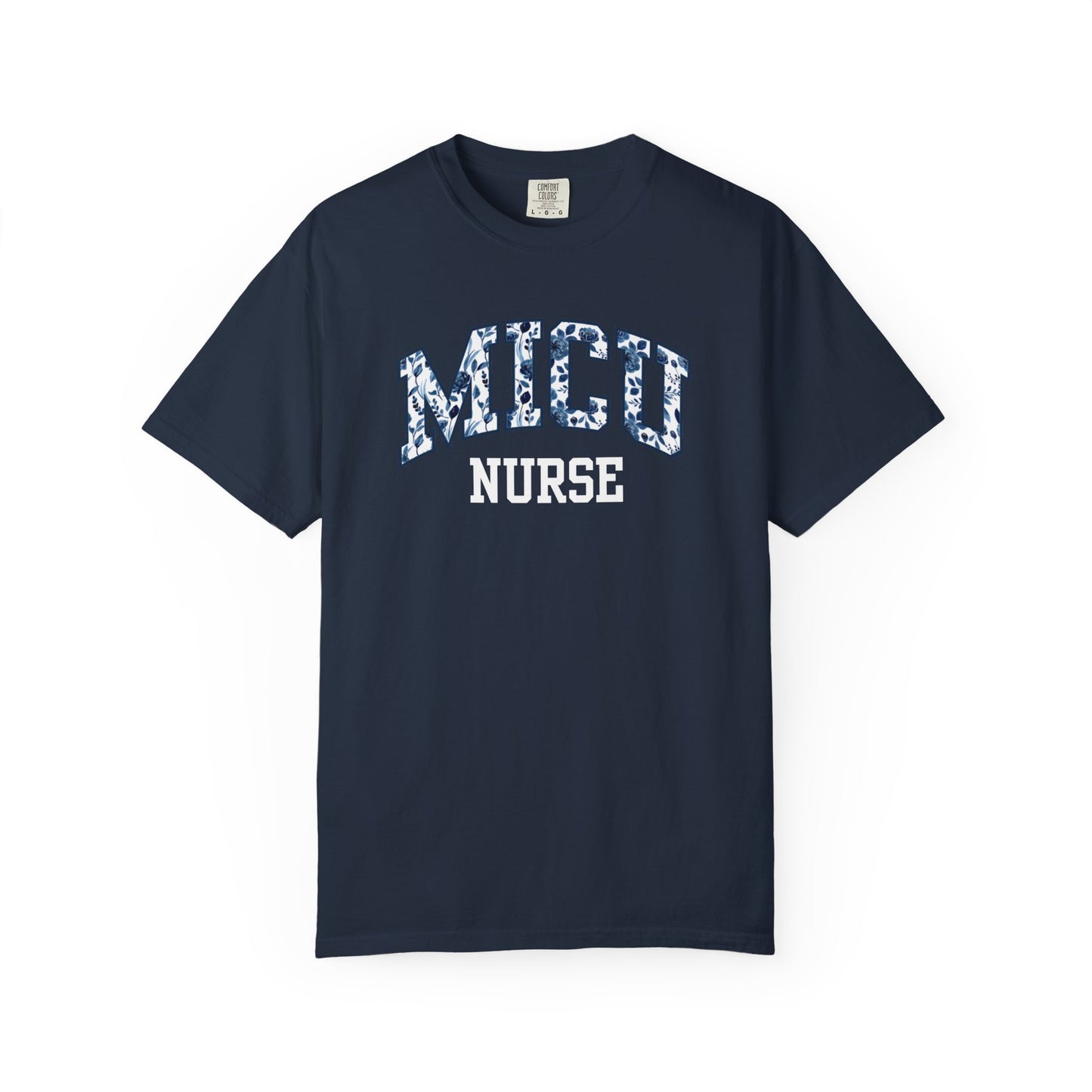 Floral MICU Nurse Shirt