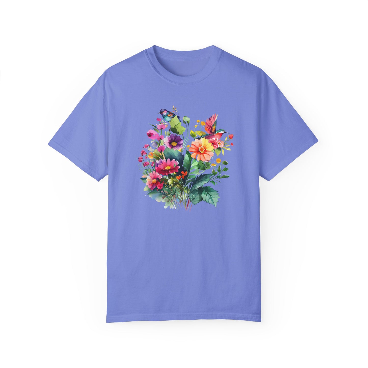Floral Hummingbird Shirt