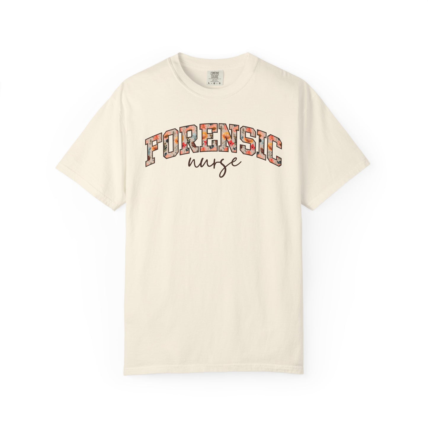 Floral Forensic Nurse Shirt