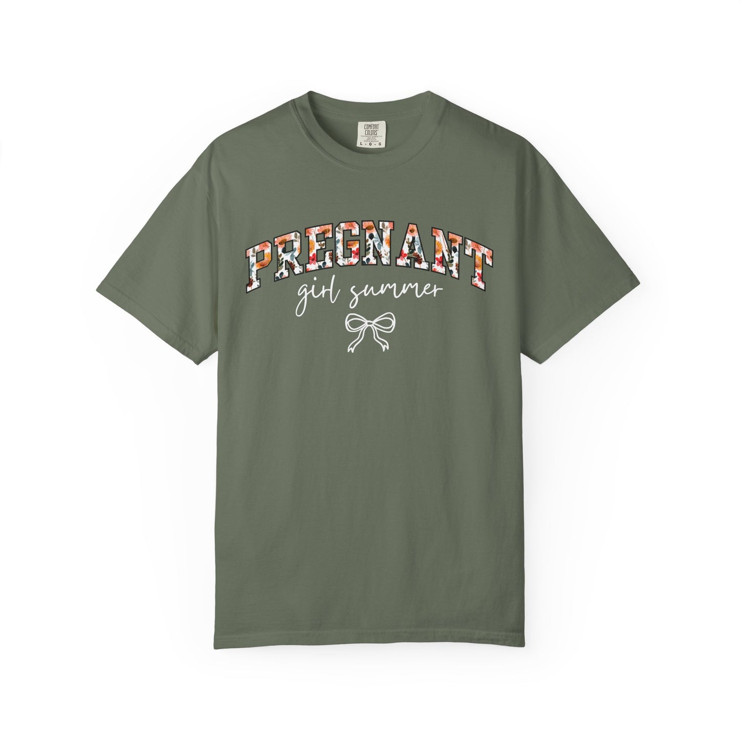 Floral Pregnant Girl Summer Shirt