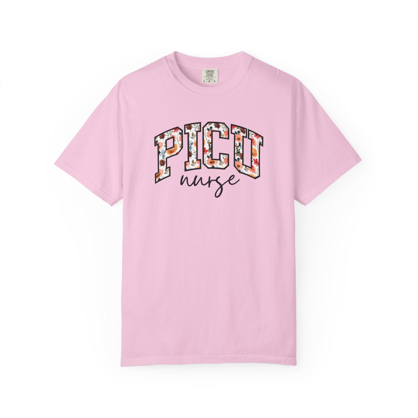 Floral PICU Nurse Shirt