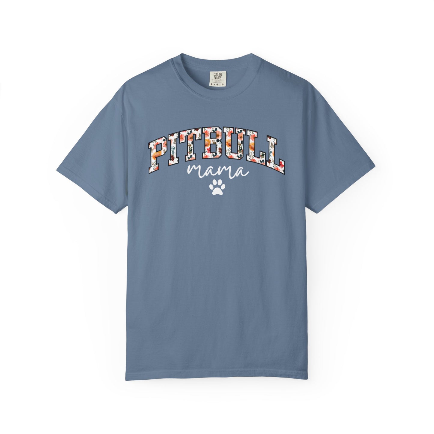 Floral Pitbull Mama Shirt