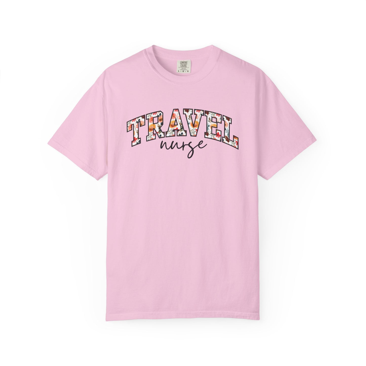 Floral Travel Nurse Shirt