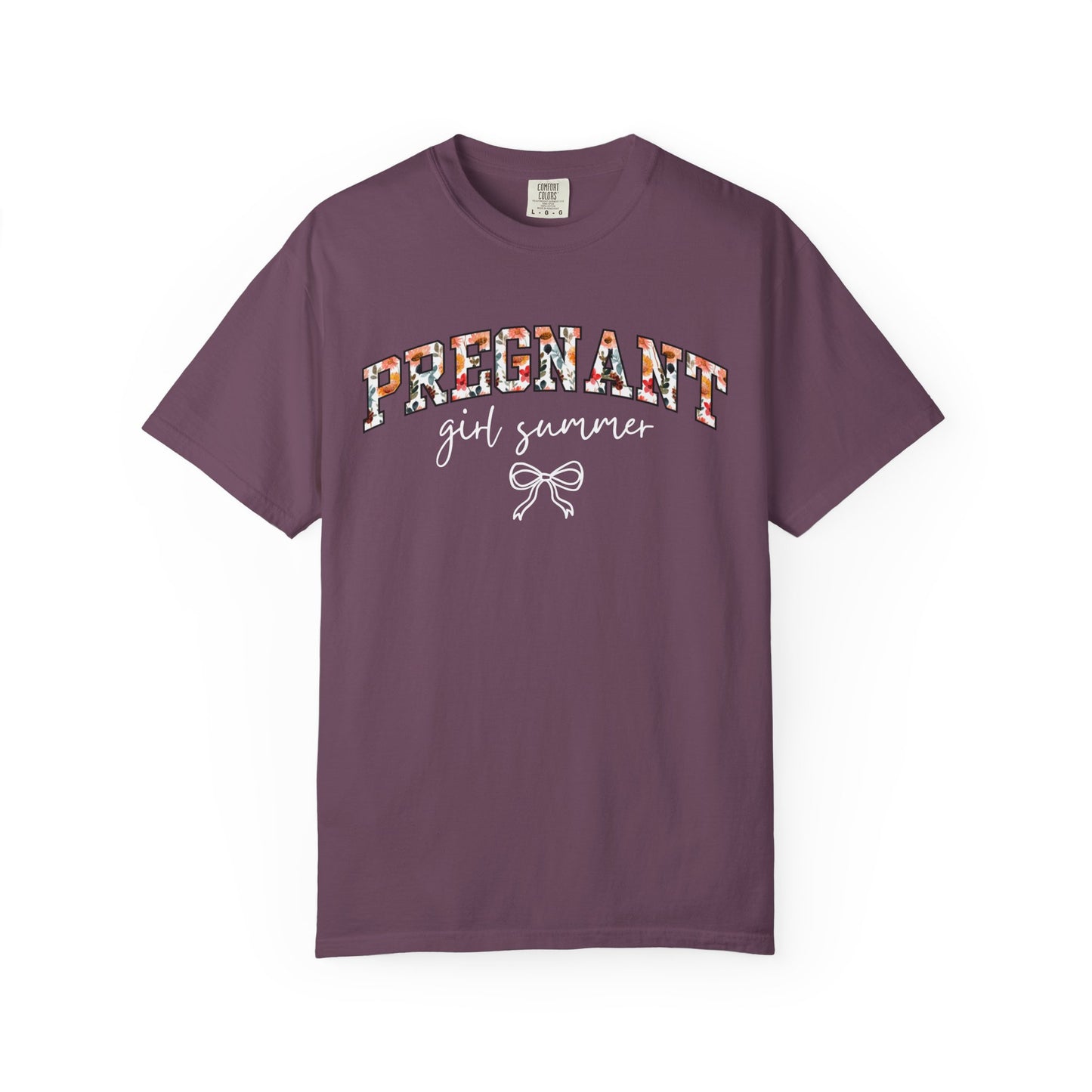 Floral Pregnant Girl Summer Shirt