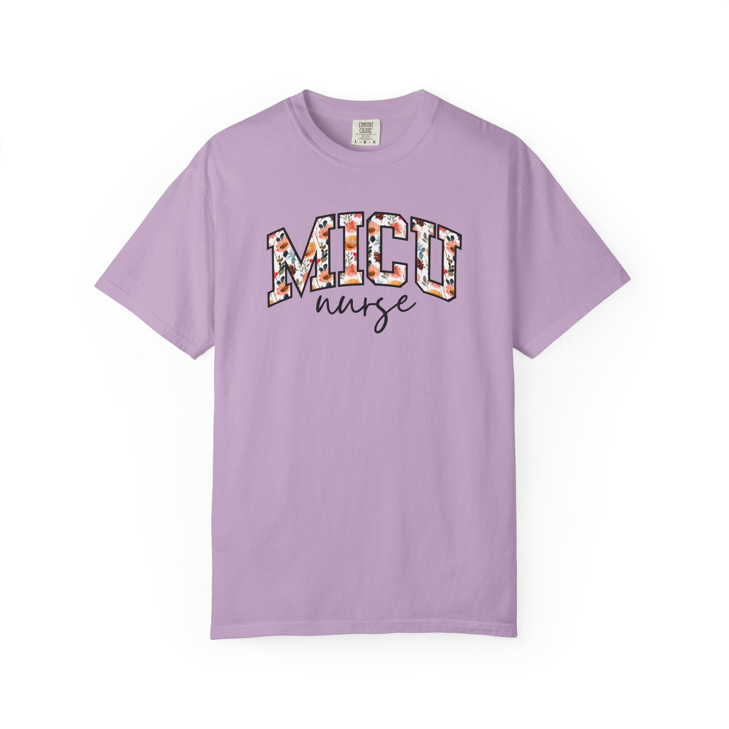 Floral MICU Nurse Shirt