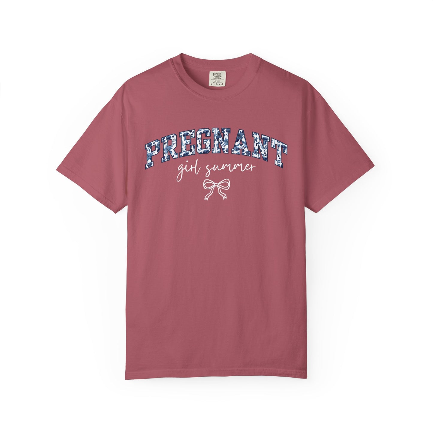 Floral Pregnant Girl Summer Shirt