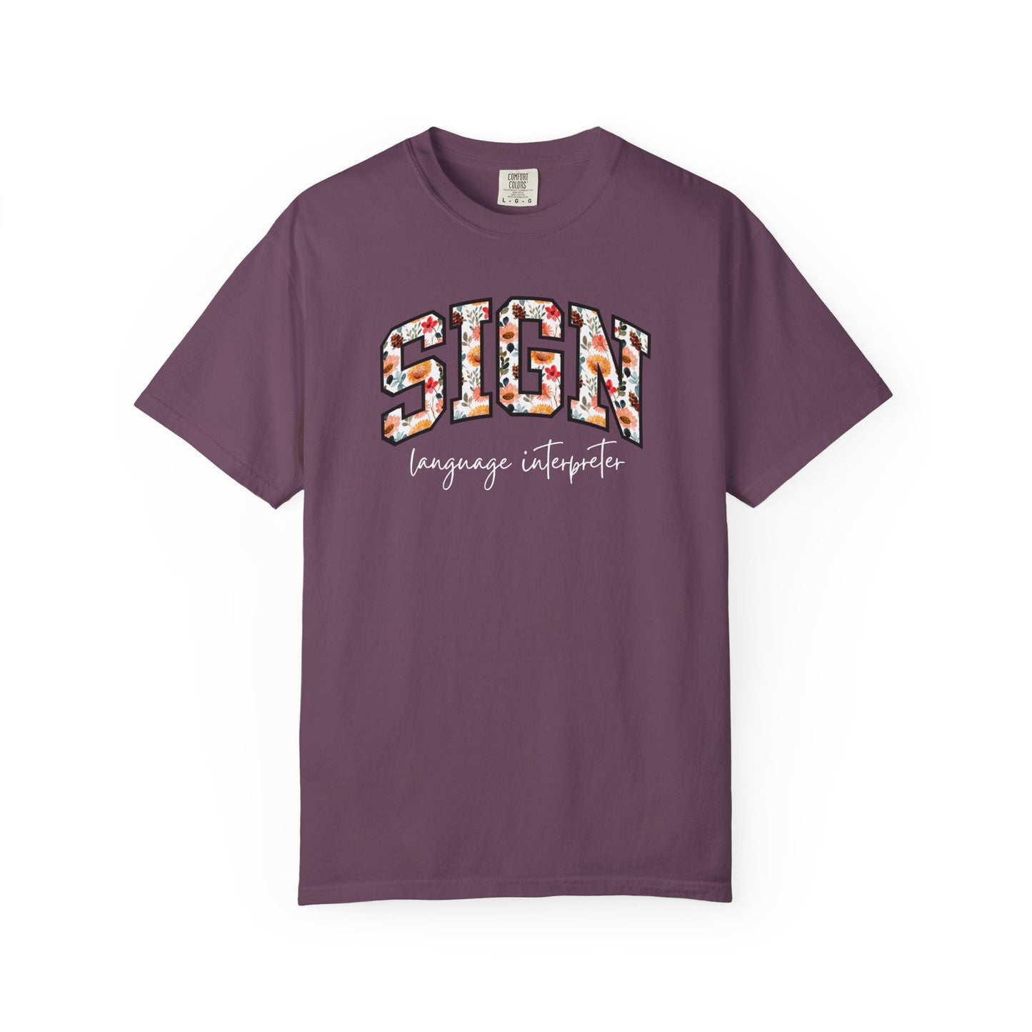 Floral Sign Language Interpreter Shirt