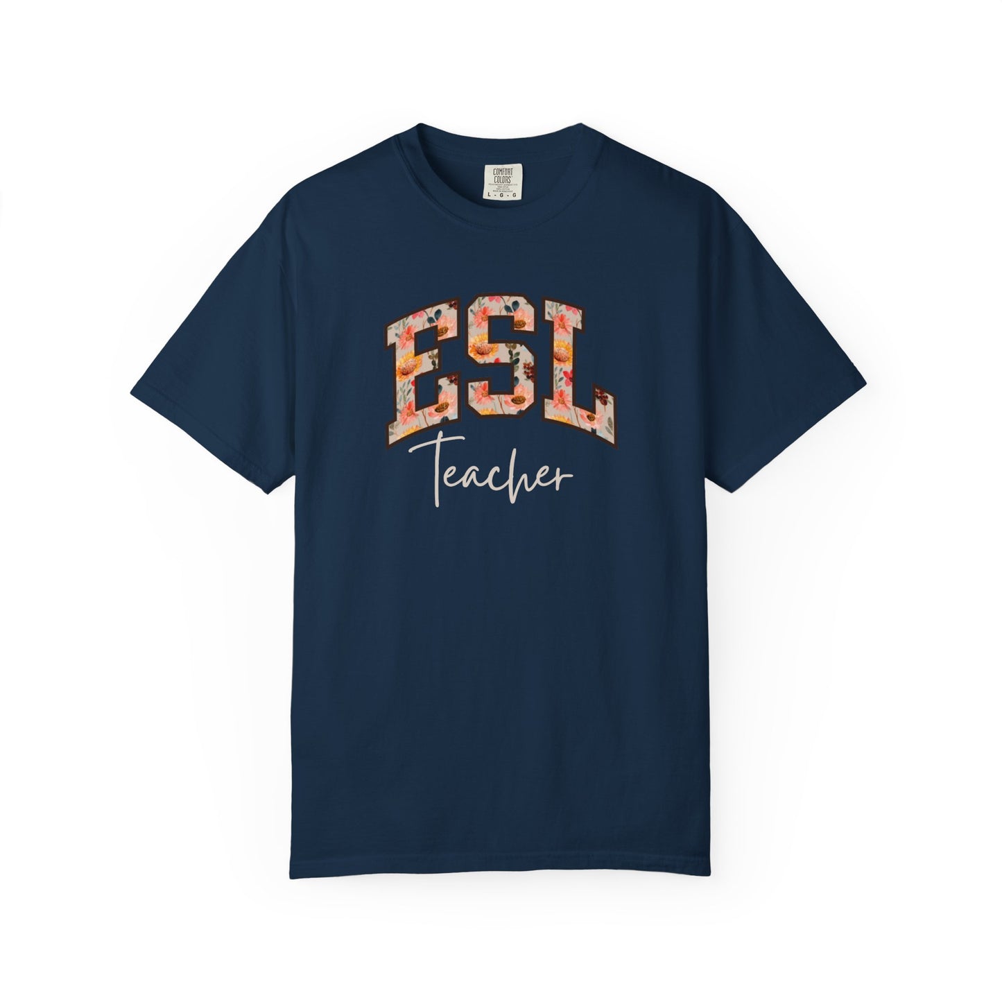 Floral ESL Teacher Shirt