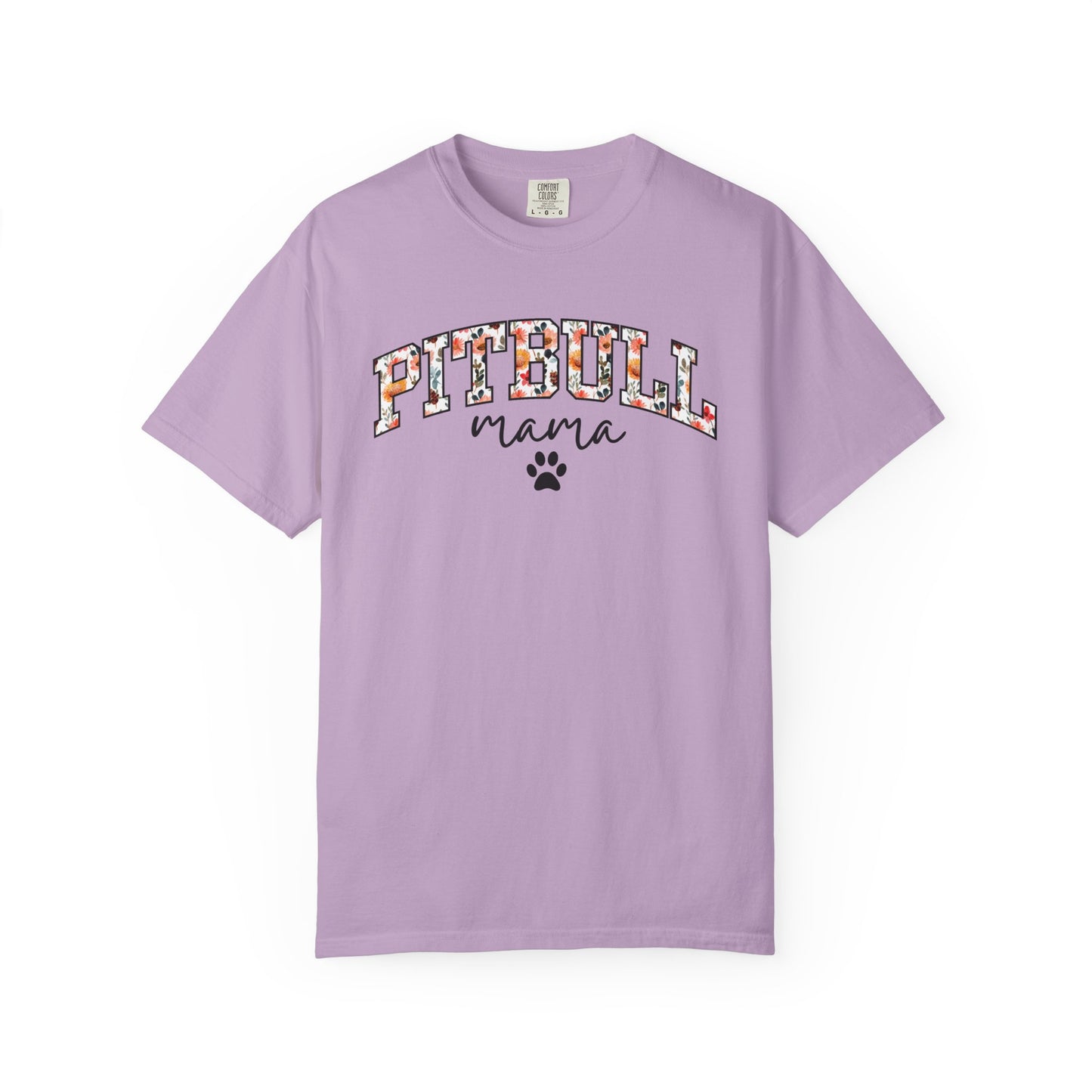 Floral Pitbull Mama Shirt