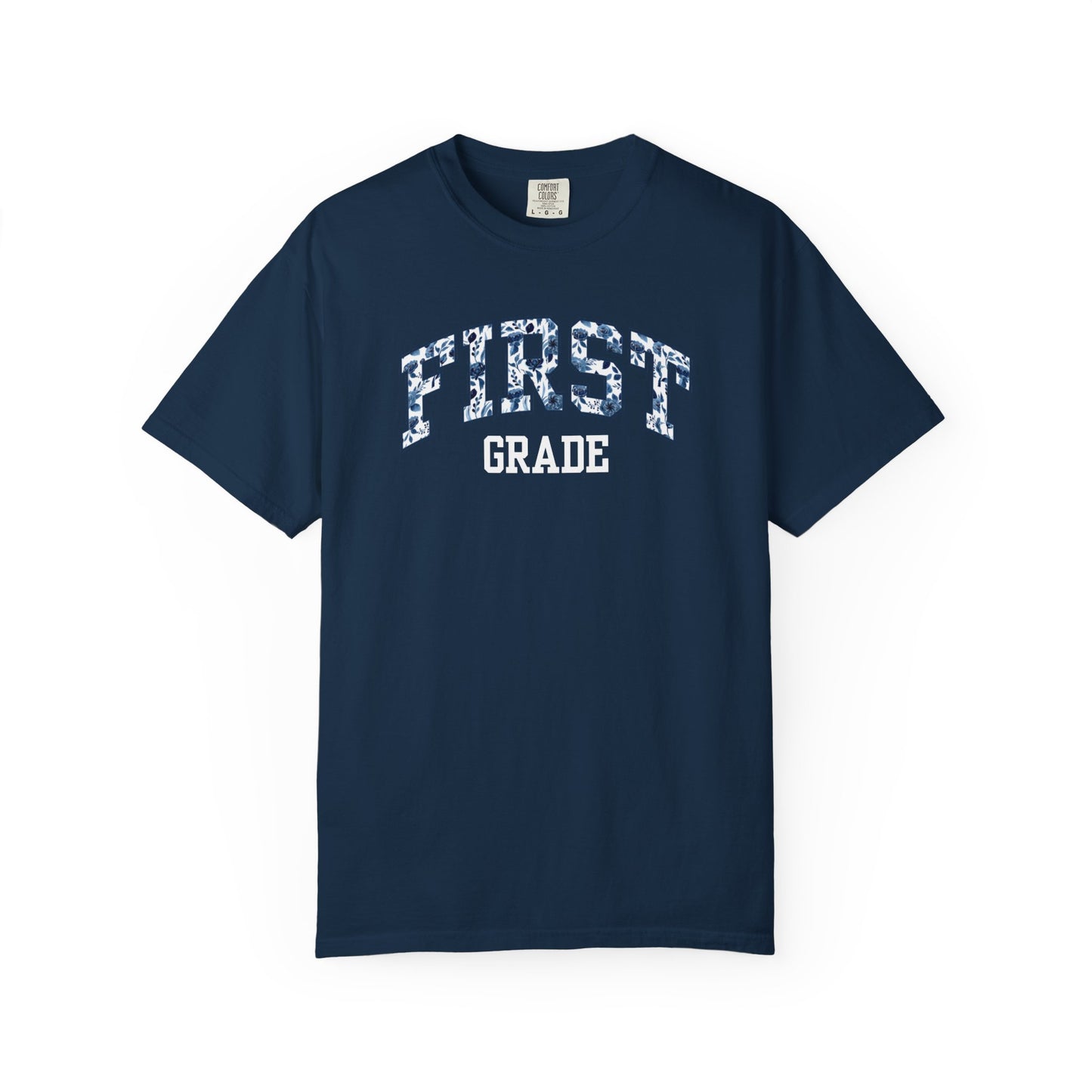 Floral First Grade Teacher Shirt