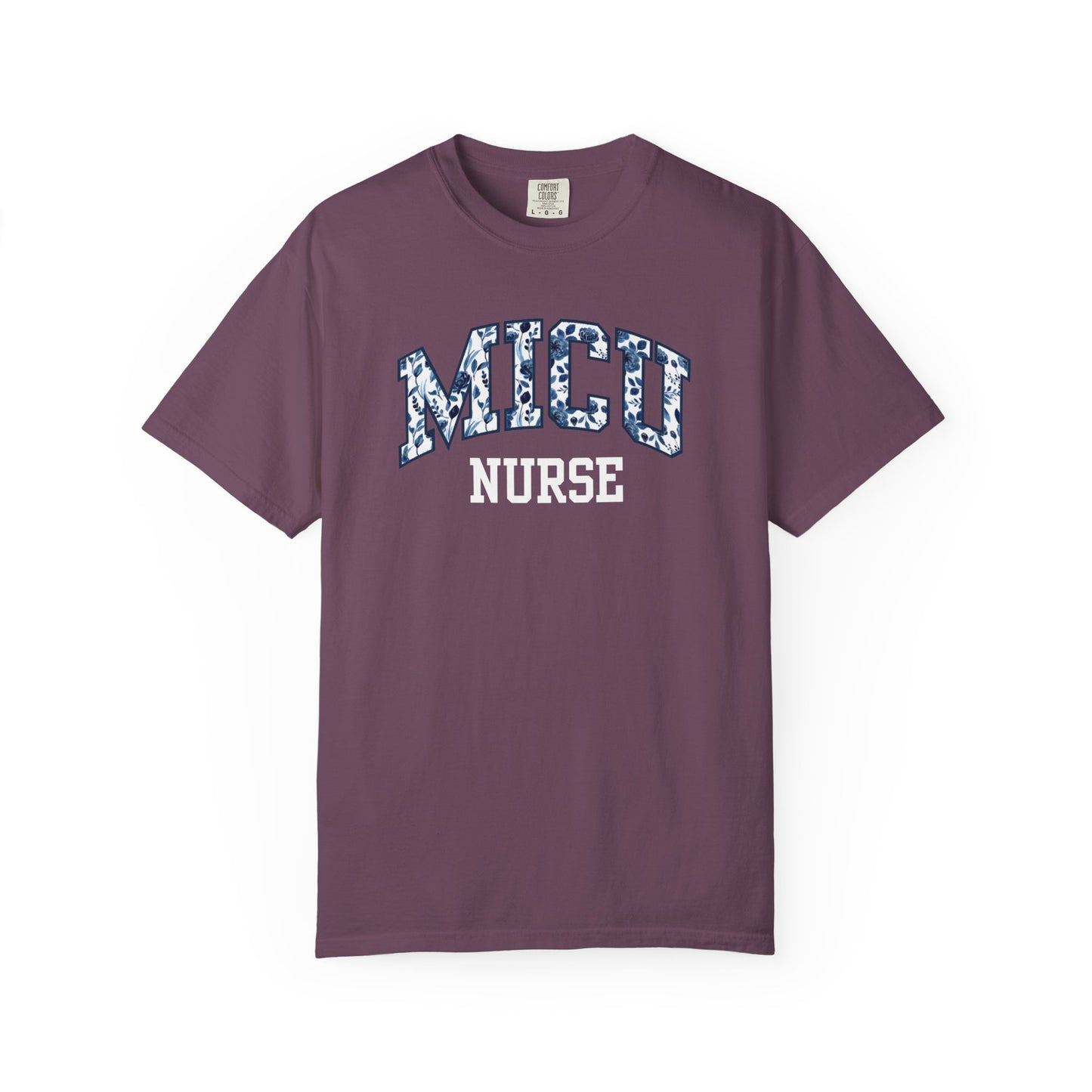 Floral MICU Nurse Shirt