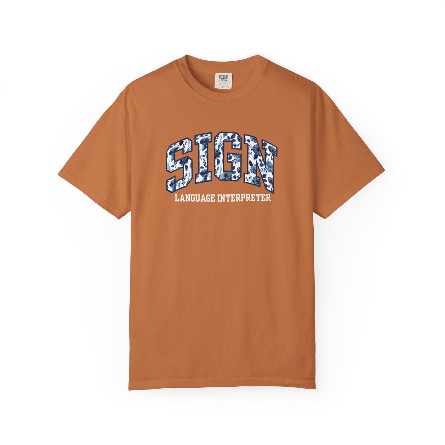 Floral Sign Language Interpreter Shirt