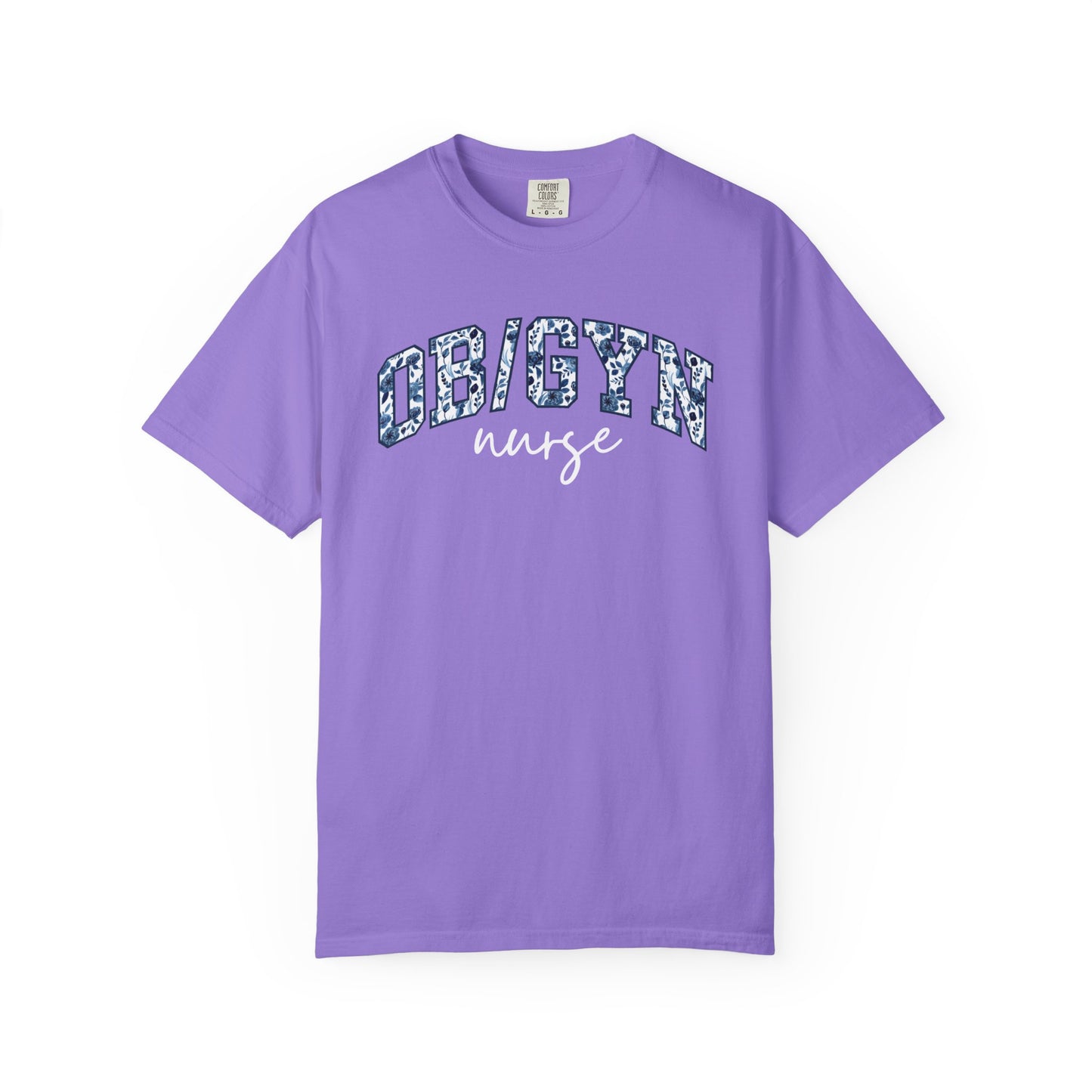 Floral OB/GYN Nurse Shirt