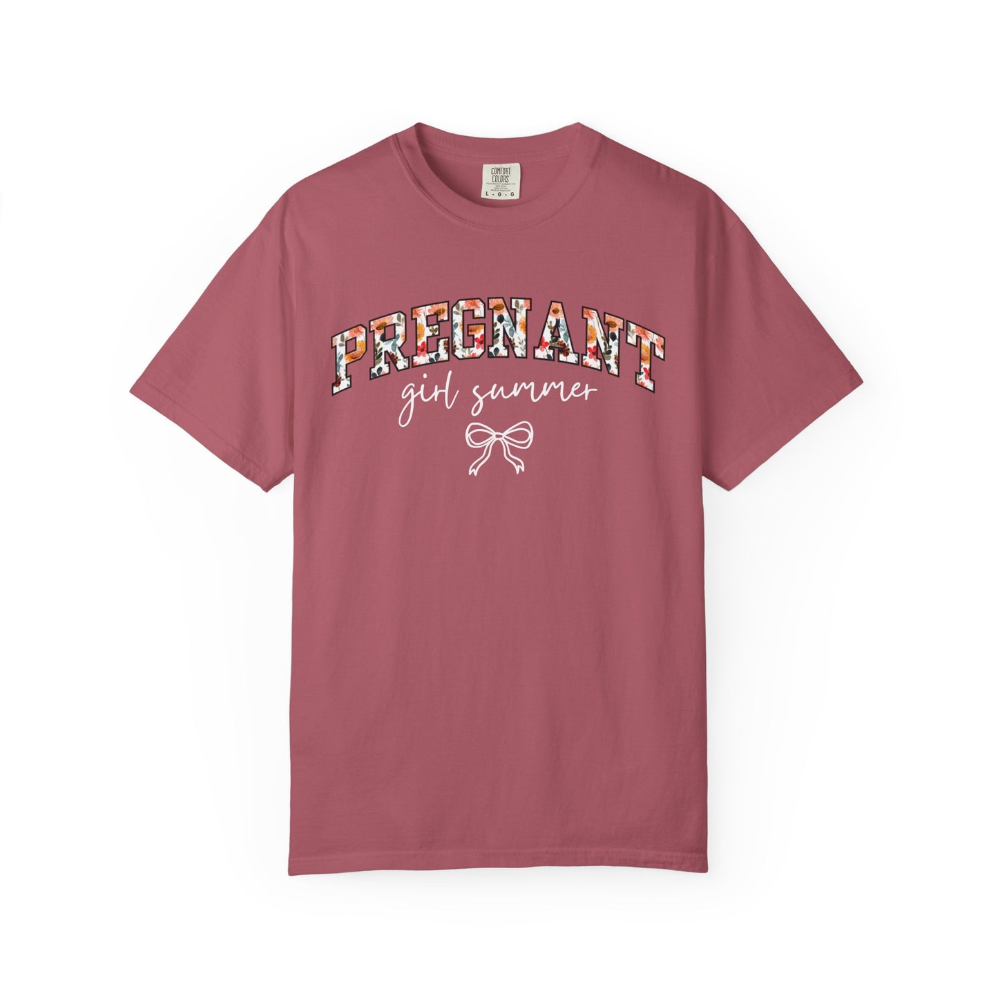 Floral Pregnant Girl Summer Shirt