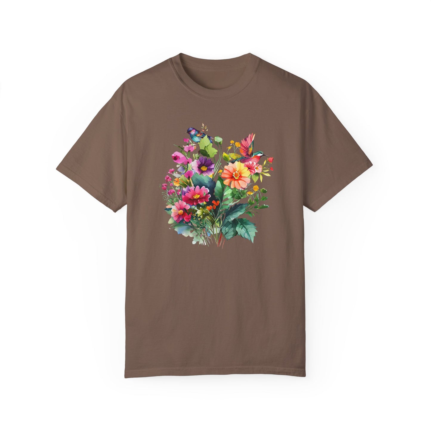 Floral Hummingbird Shirt
