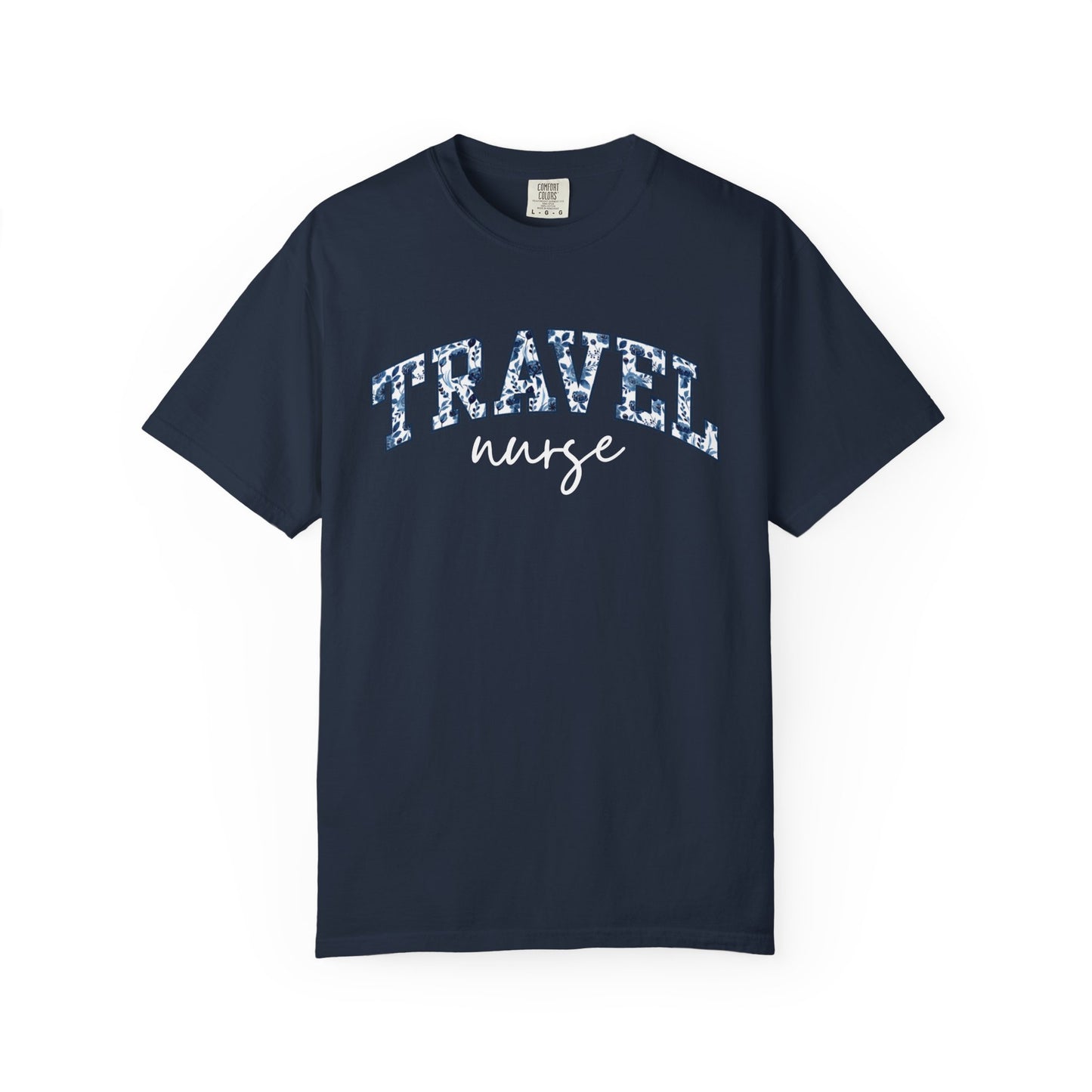 Floral Travel Nurse Shirt