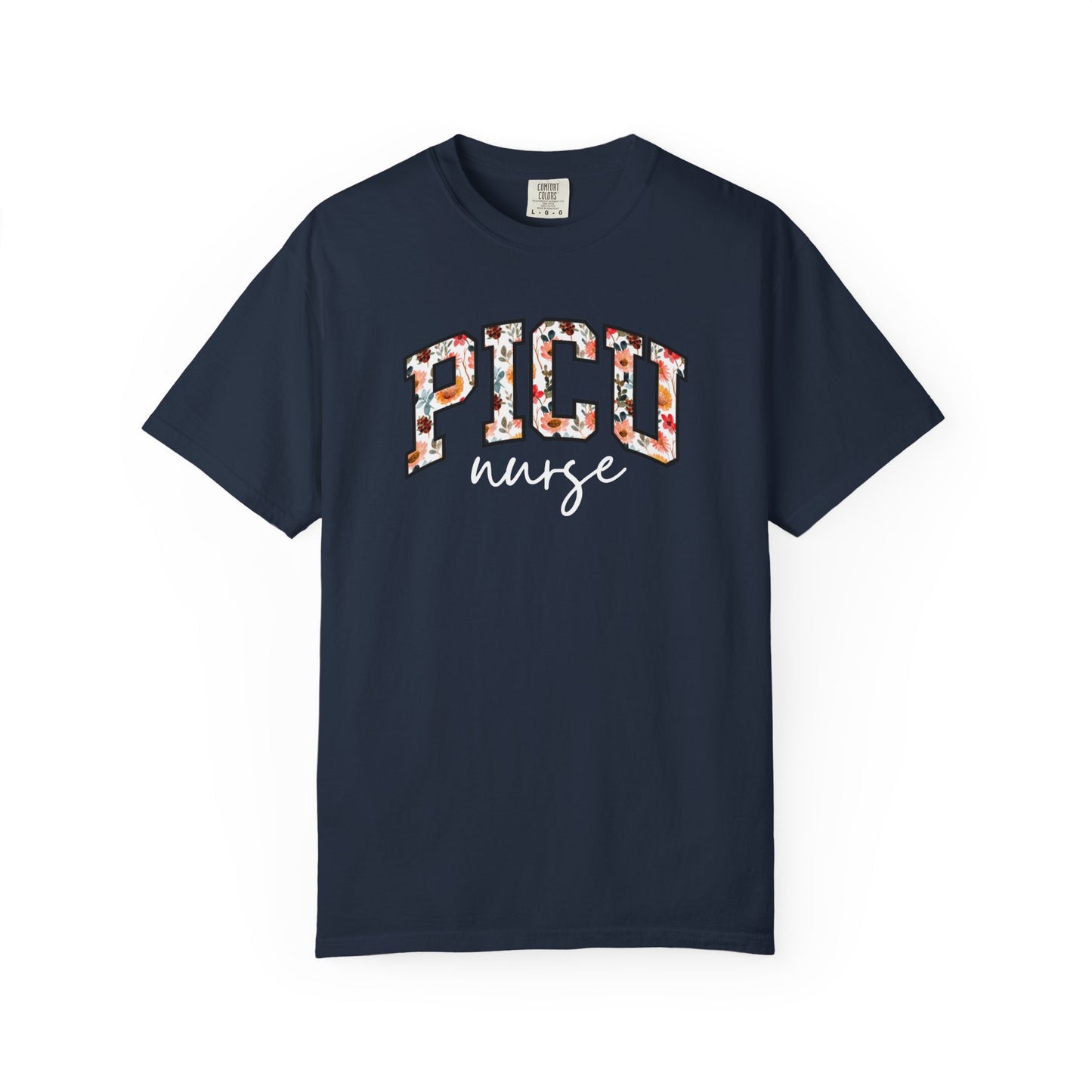 Floral PICU Nurse Shirt