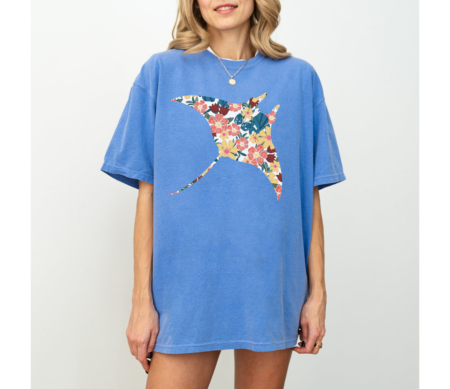 Floral Manta Ray Shirt