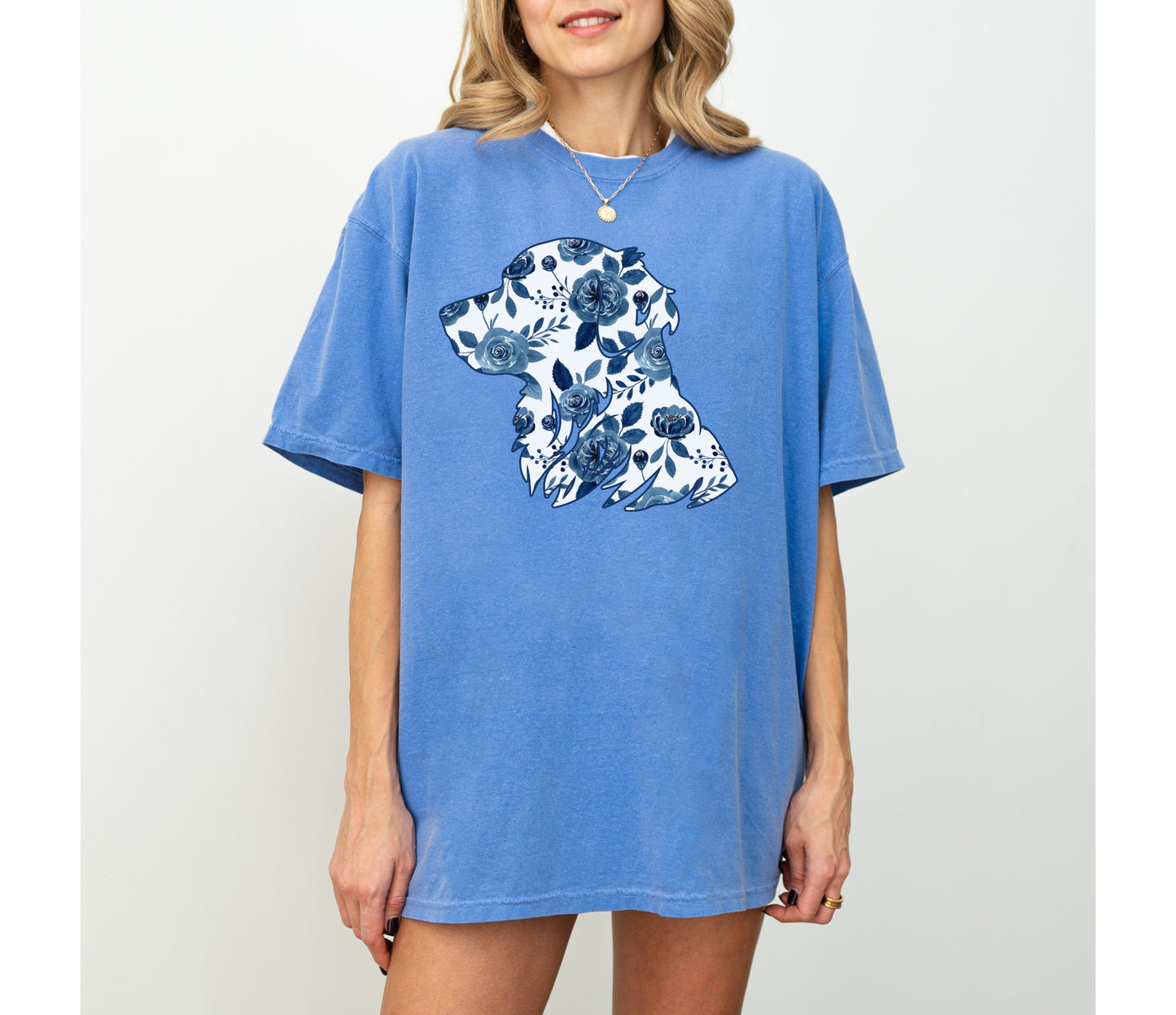Floral Golden Retriever Shirt