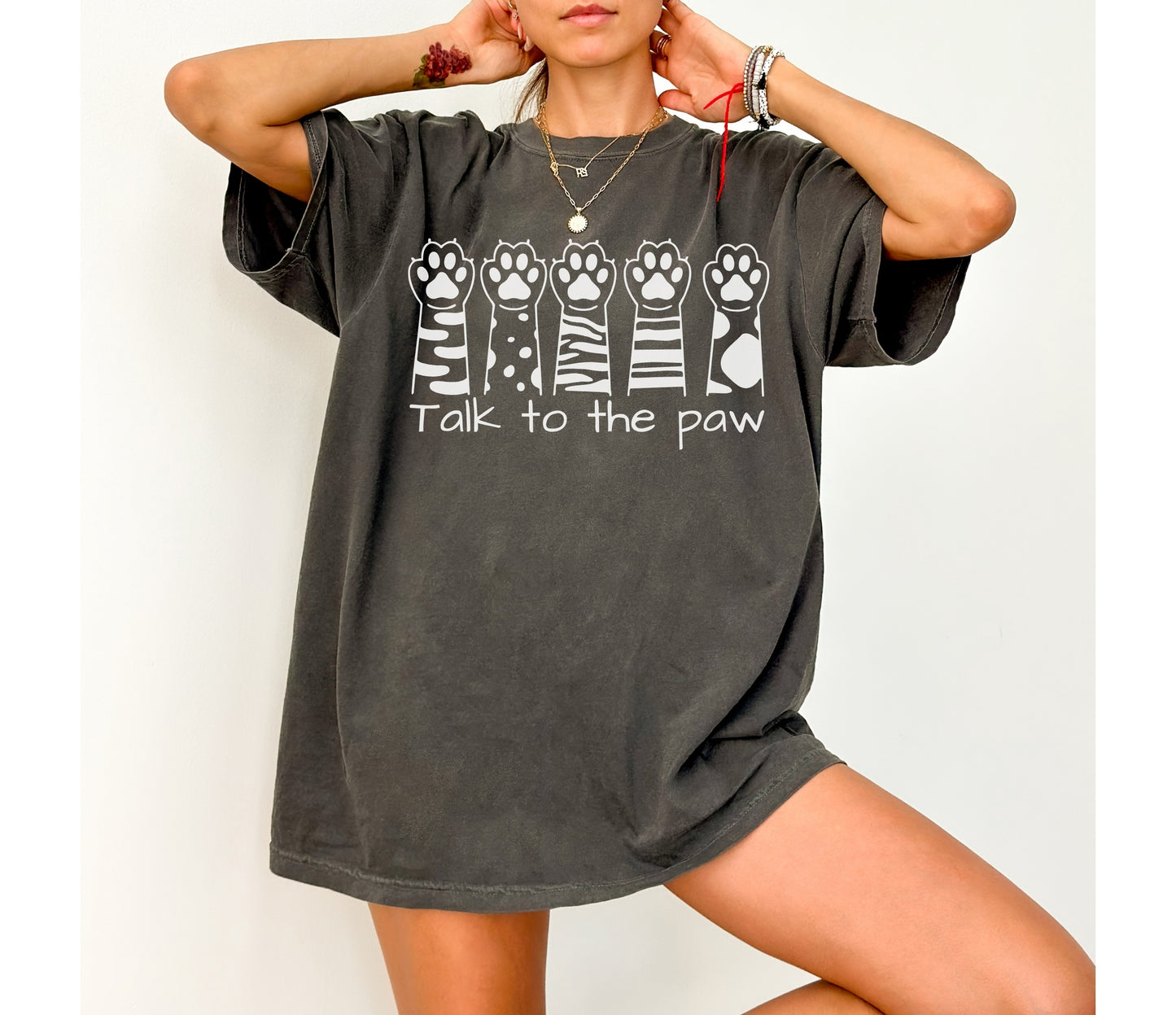 Funny Talk To The Paw Cat Shirt