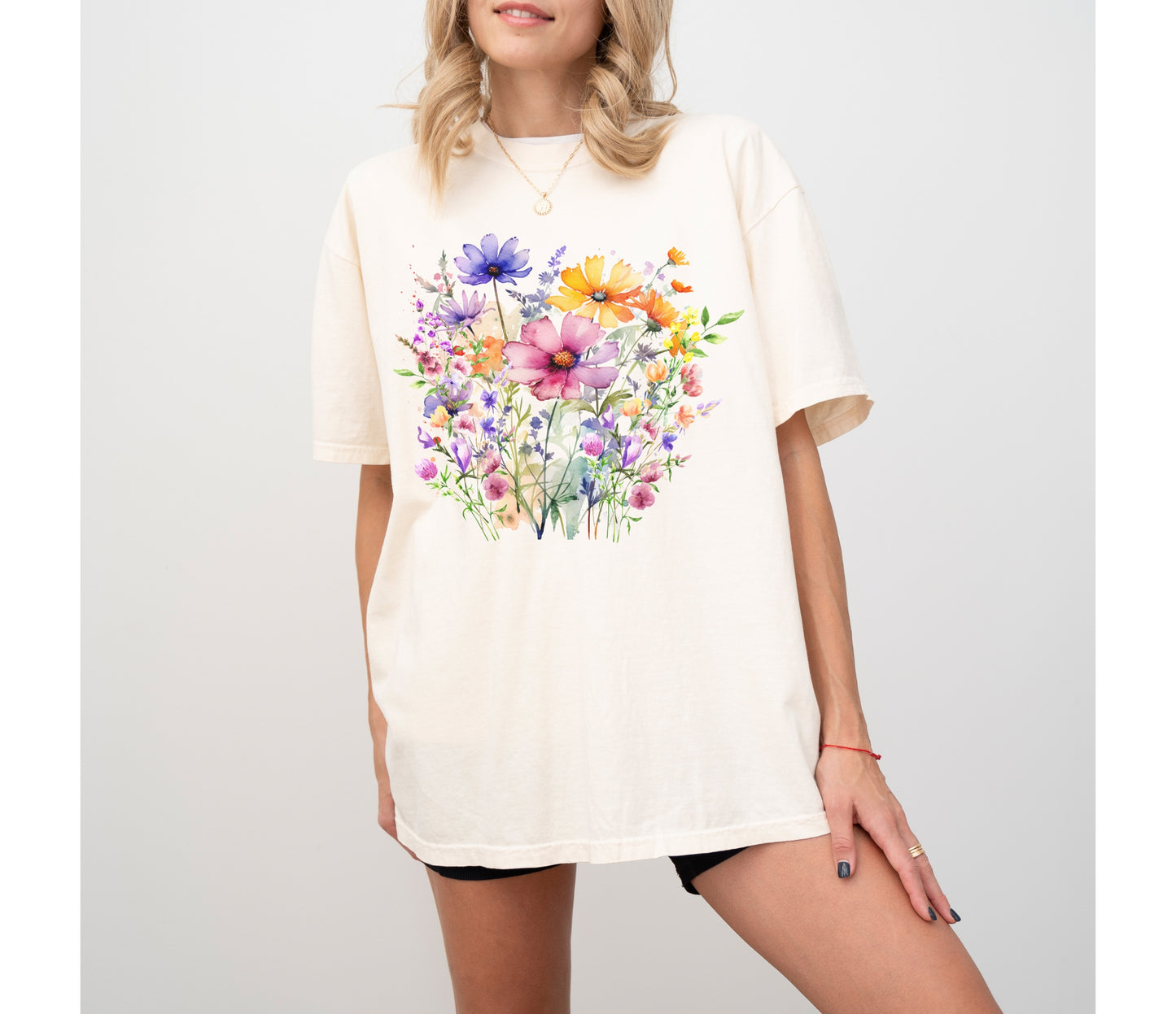Floral Watercolor Shirt