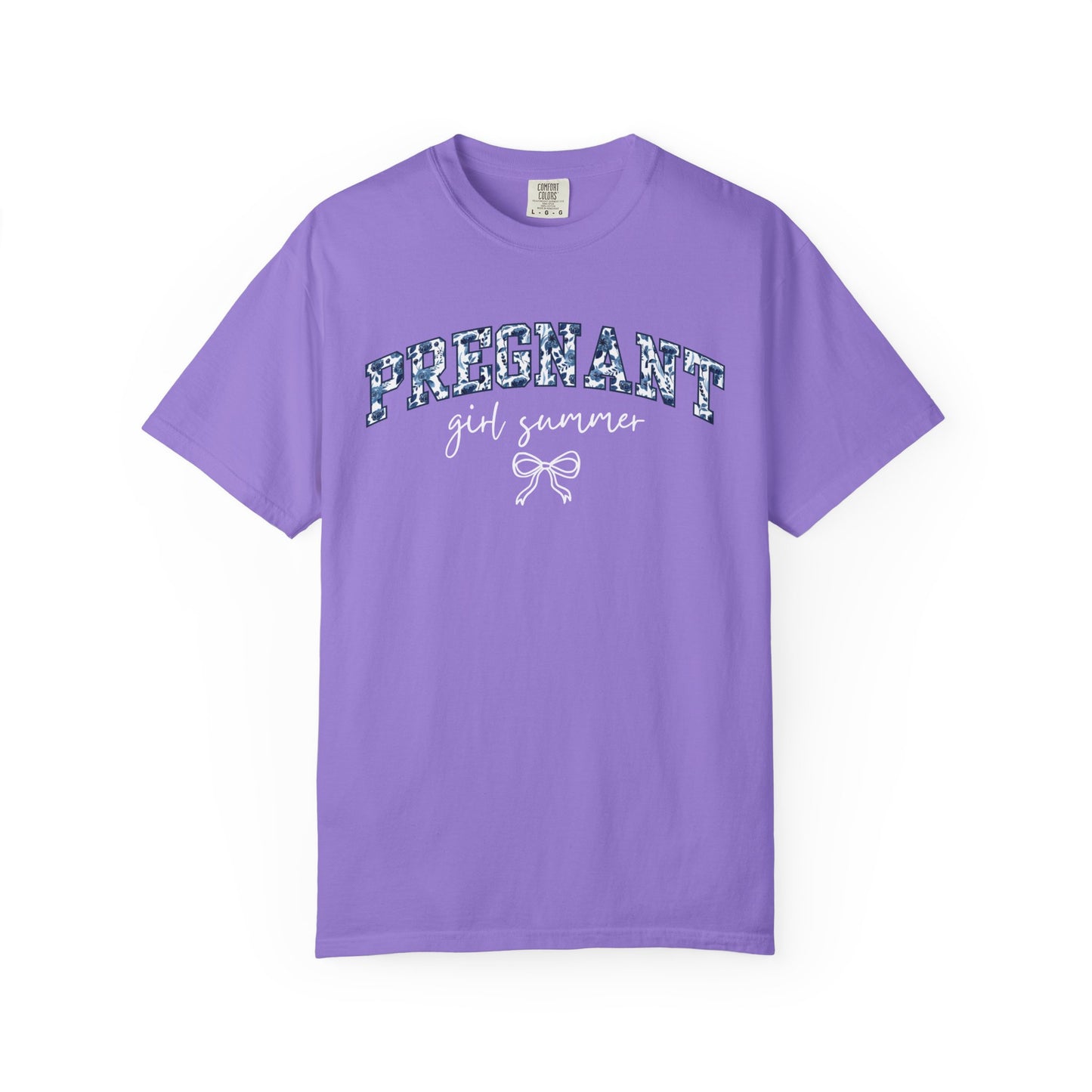 Floral Pregnant Girl Summer Shirt