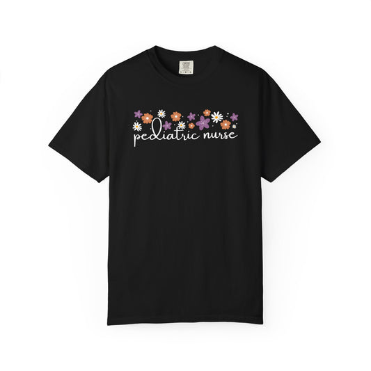 Floral Pediatric Nurse Shirt