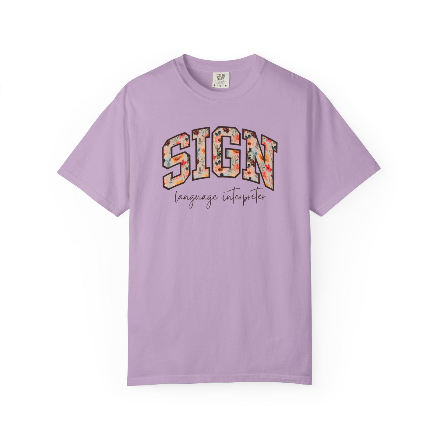 Floral Sign Language Interpreter Shirt