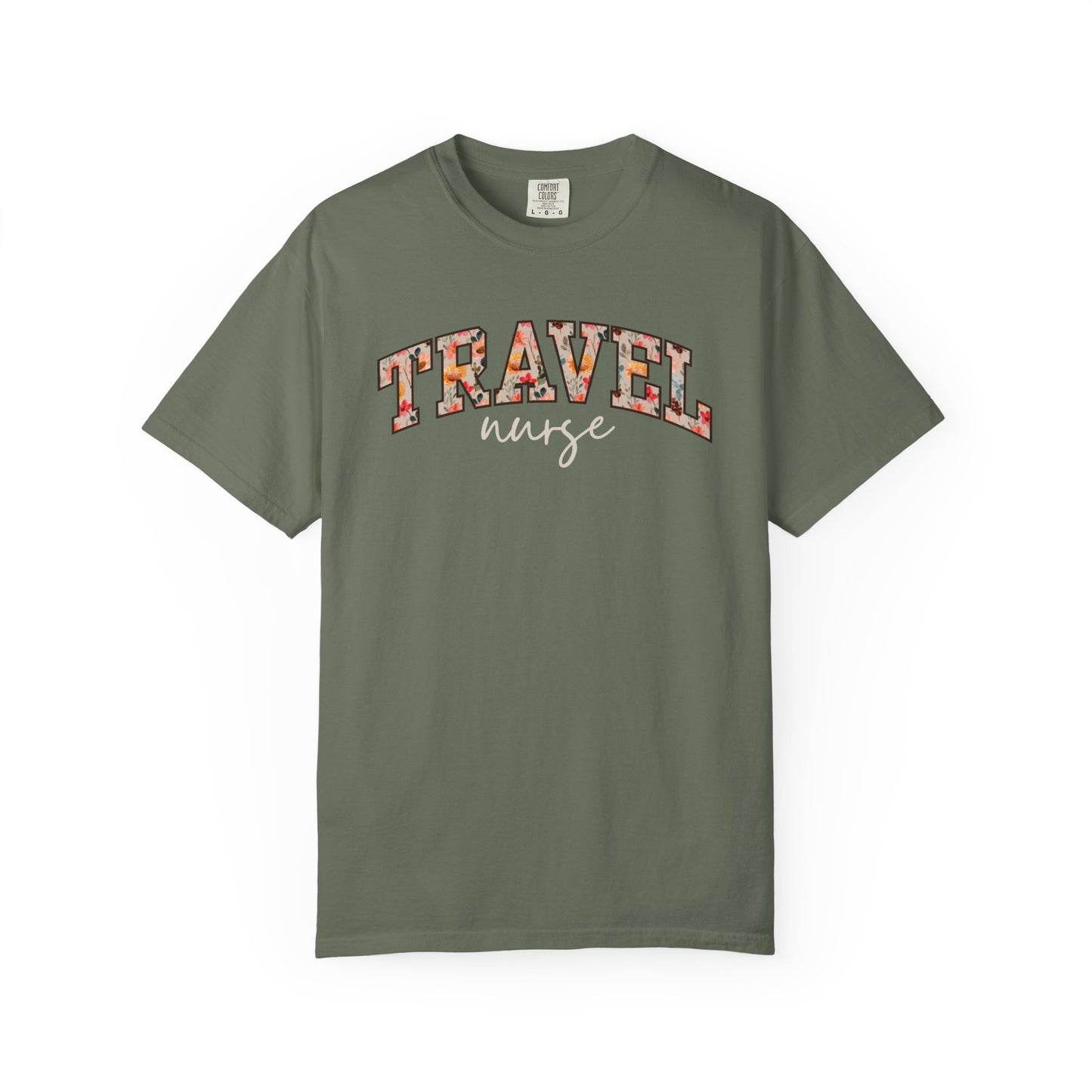 Floral Travel Nurse Shirt