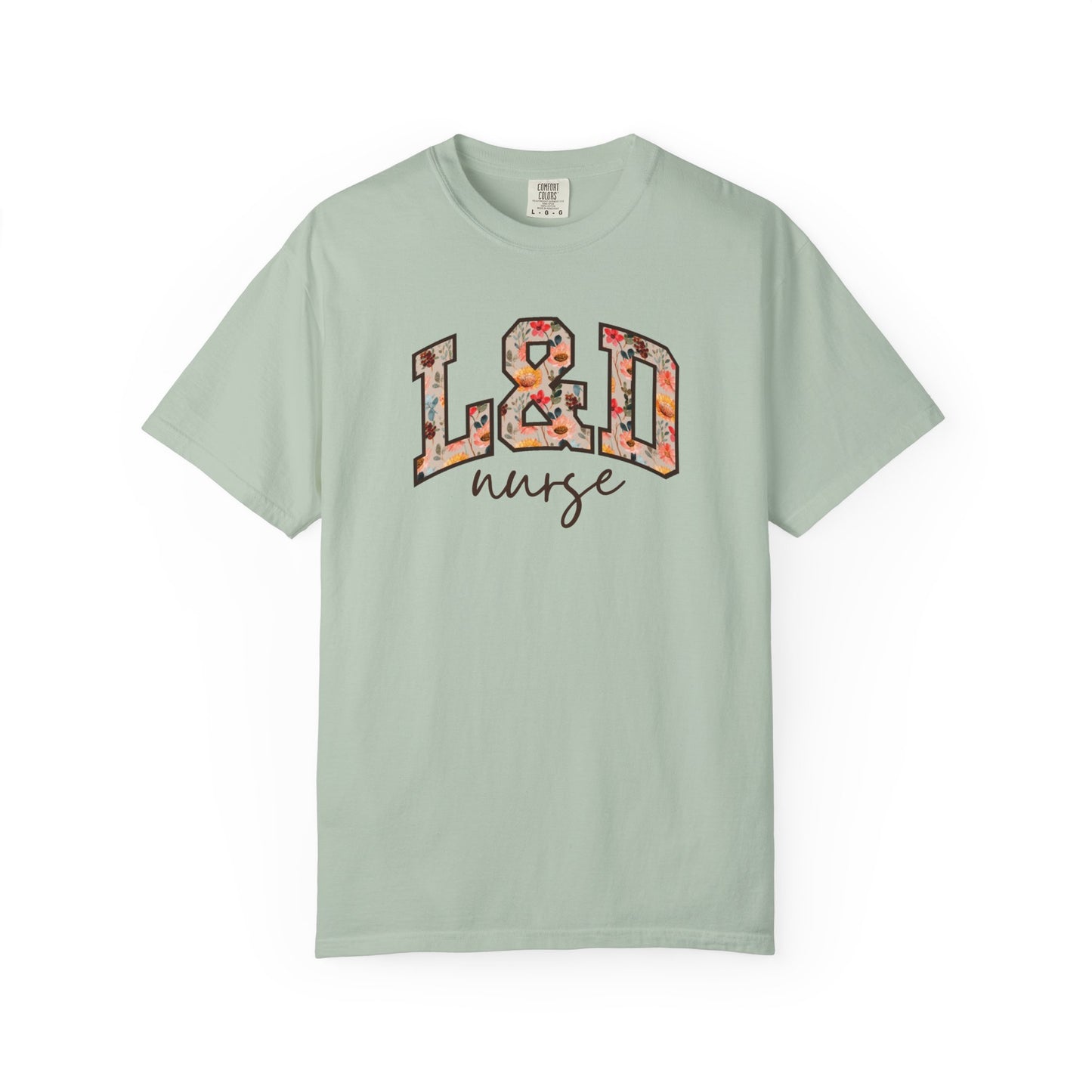 Floral L&D Nurse Shirt