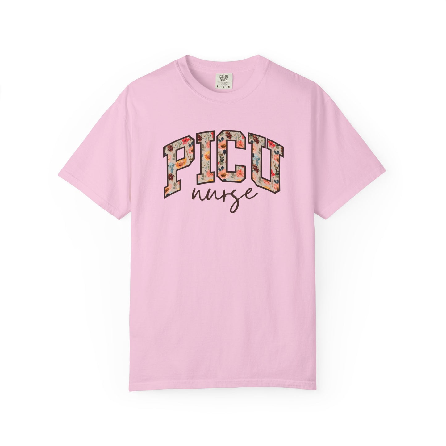 Floral PICU Nurse Shirt