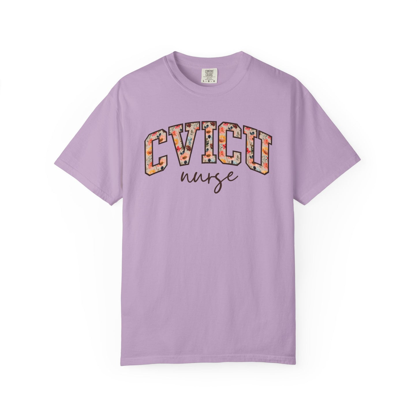 Floral CVICU Nurse Shirt