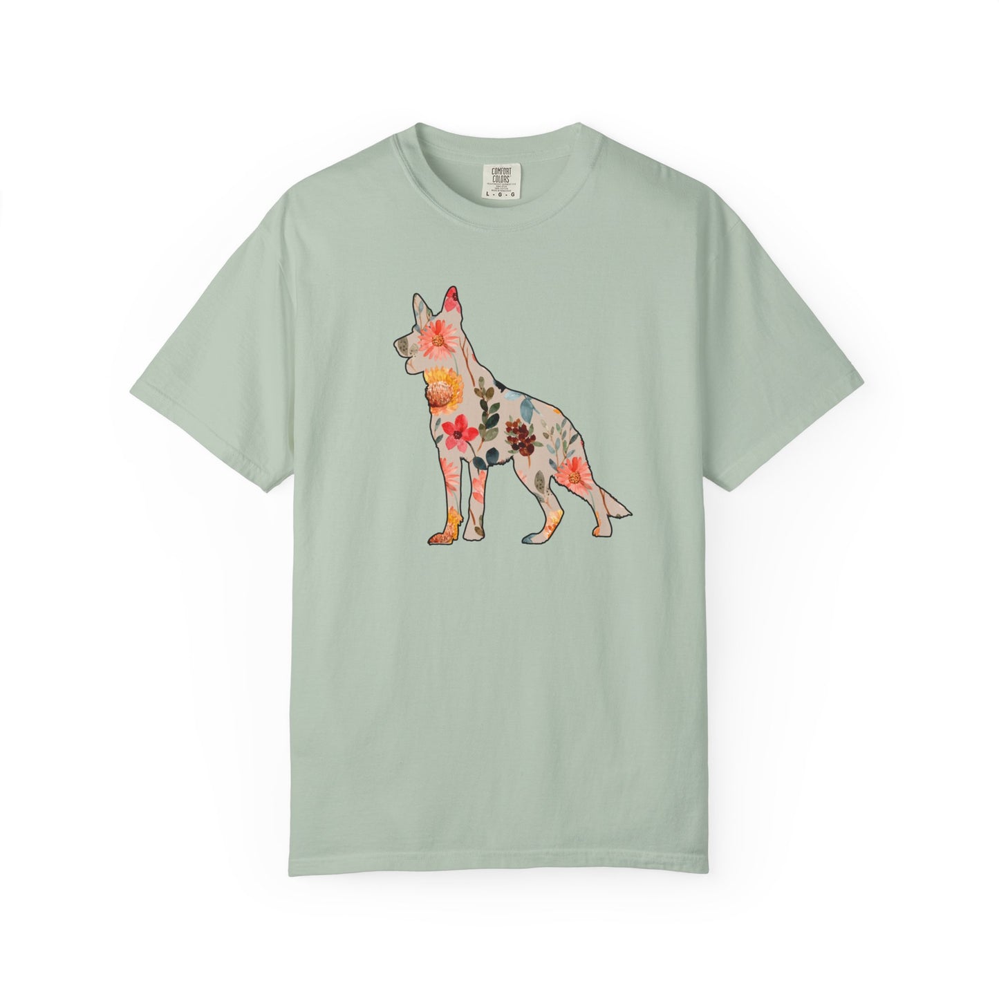 Floral German Shepherd Shirt