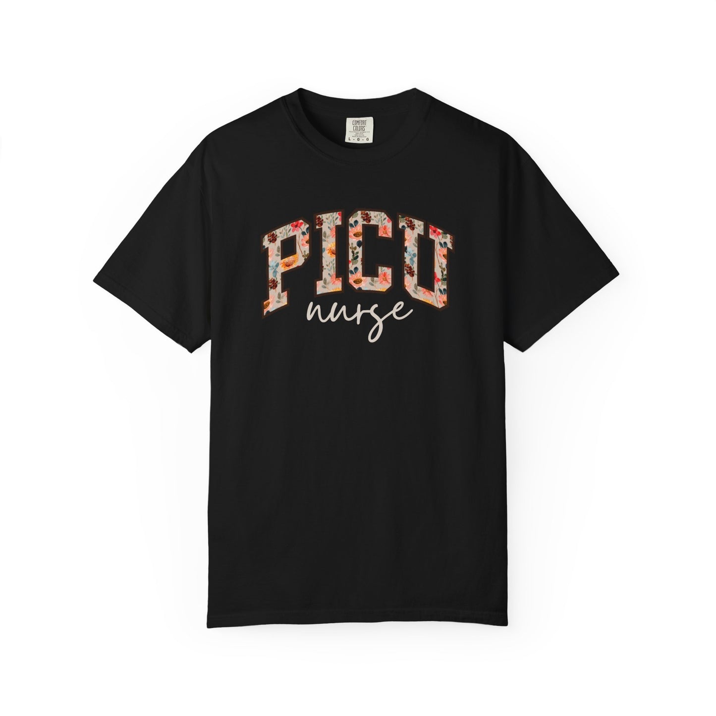 Floral PICU Nurse Shirt