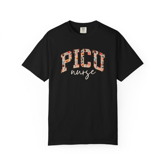 Floral PICU Nurse Shirt