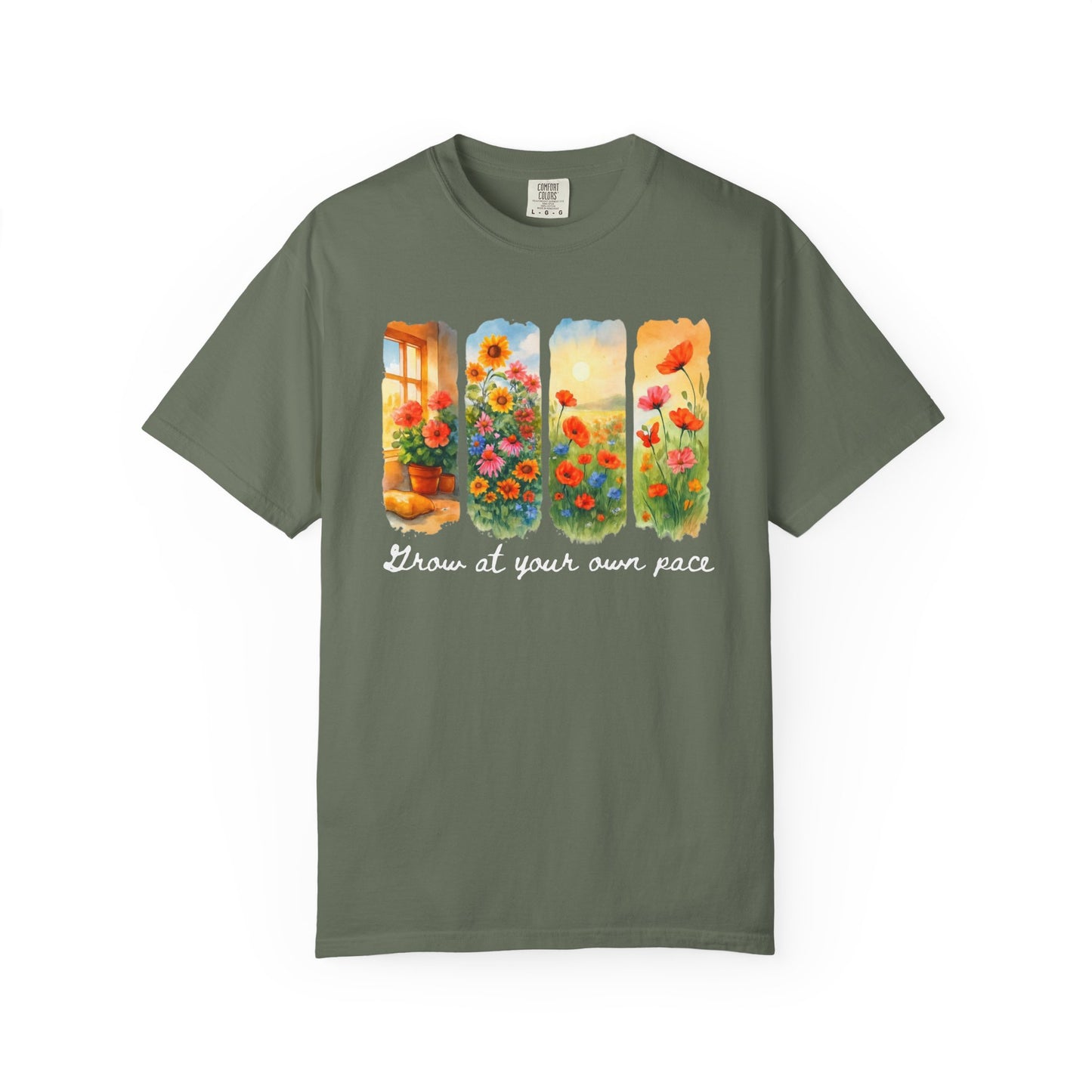 Floral Grow At Your Own Pace Shirt