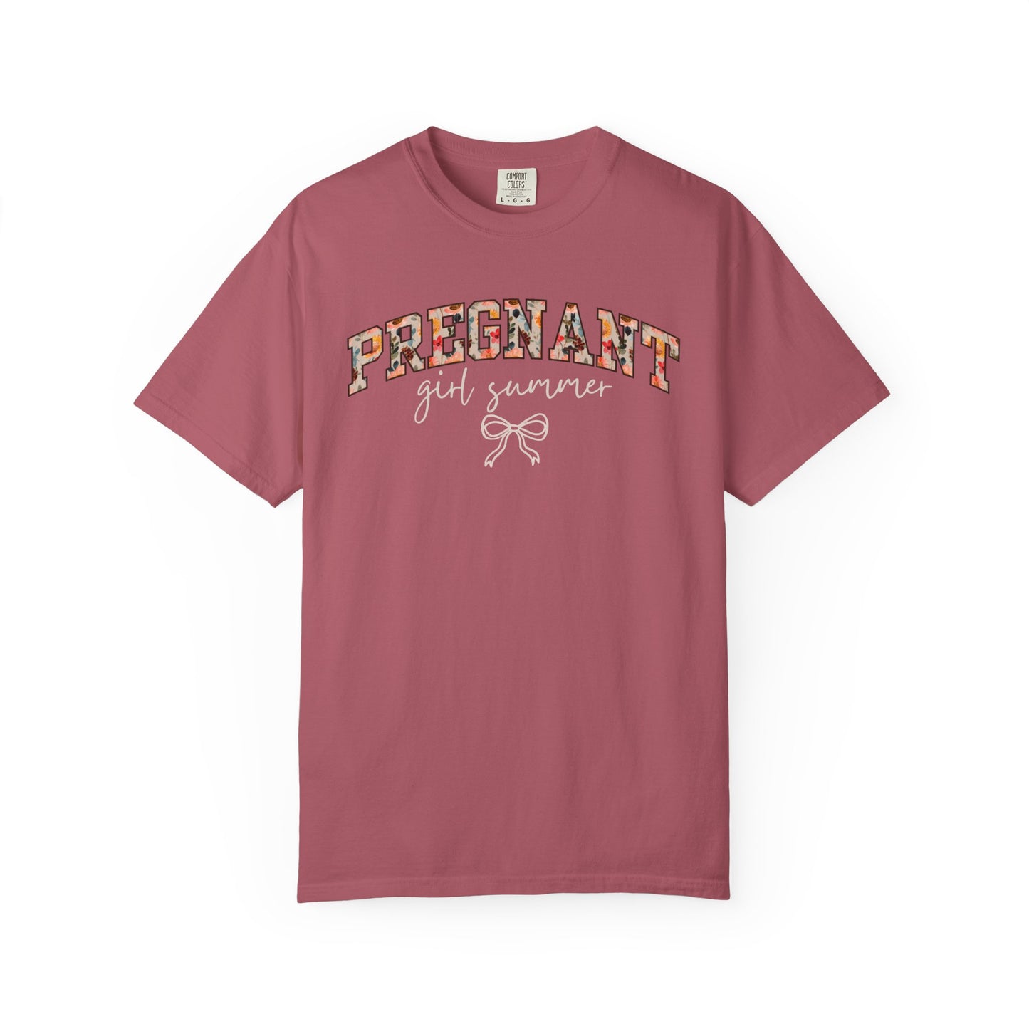 Floral Pregnant Girl Summer Shirt