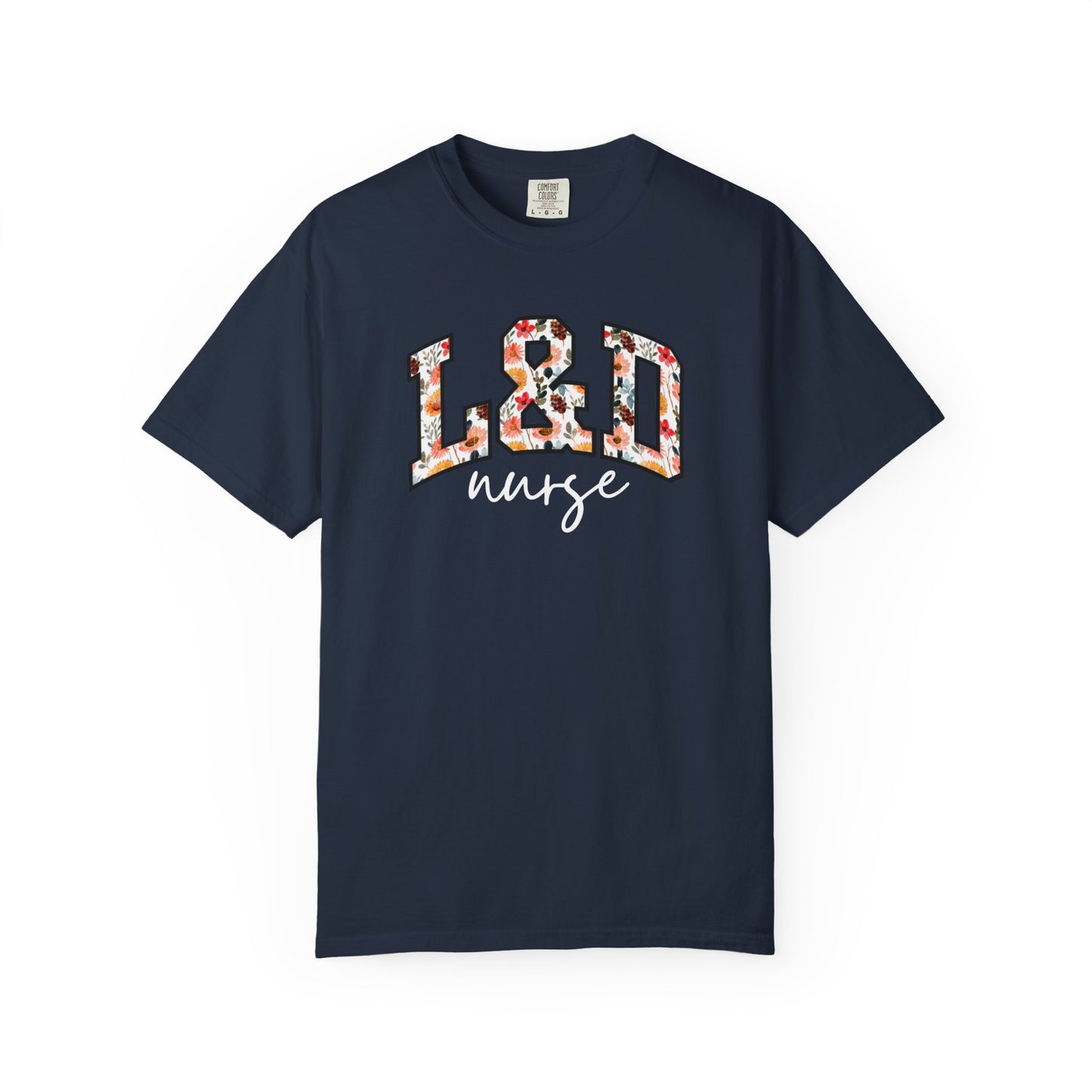 Floral L&D Nurse Shirt
