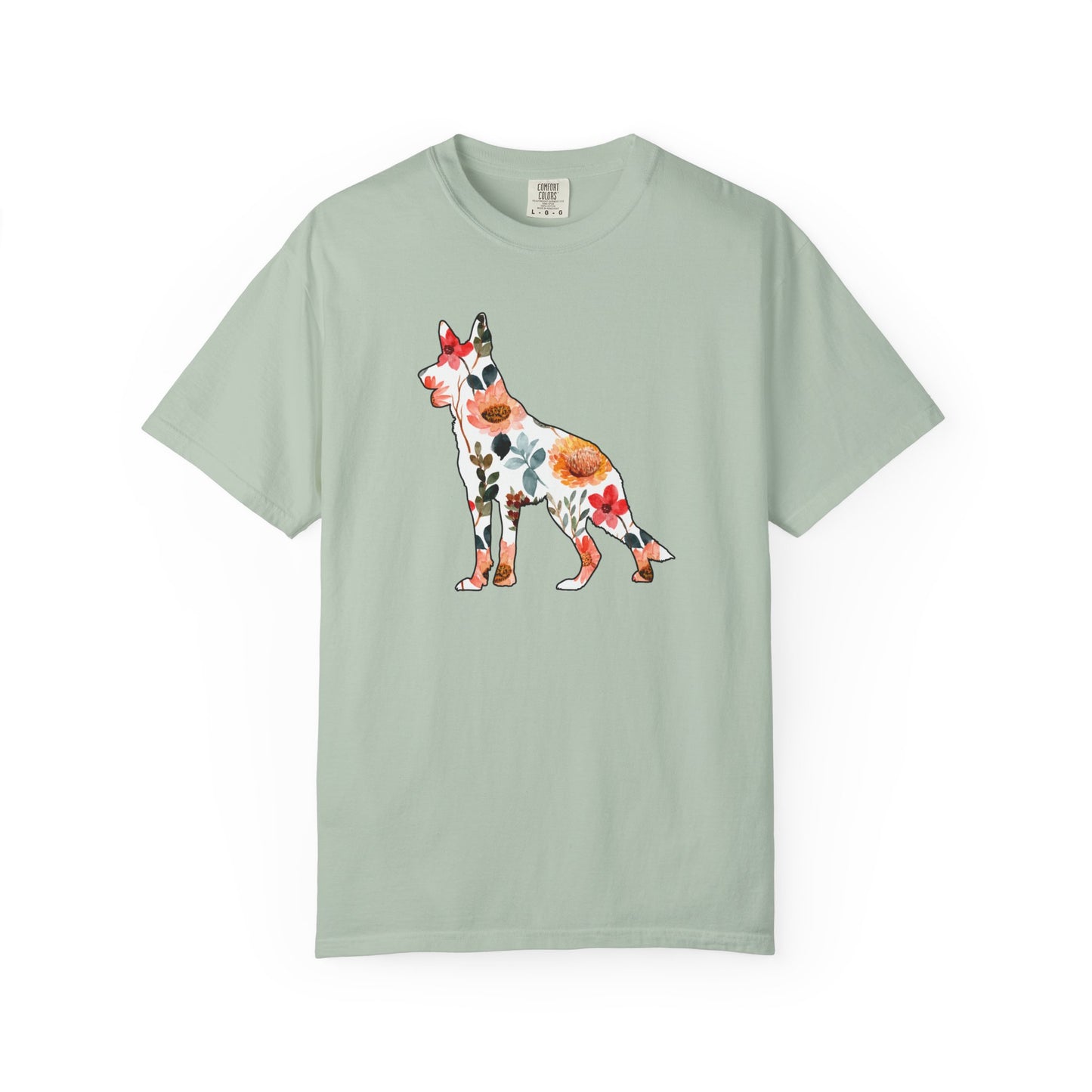 Floral German Shepherd Shirt
