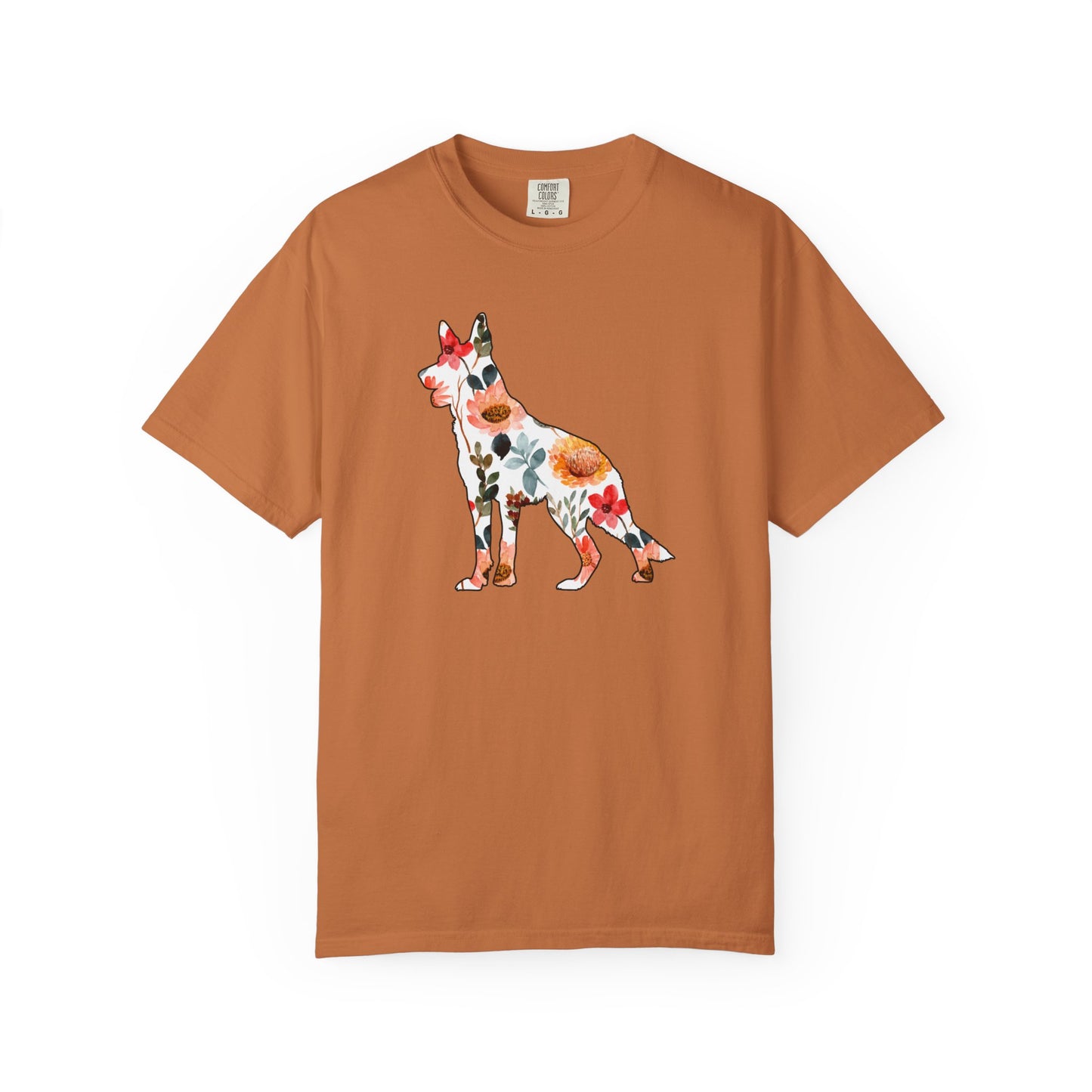 Floral German Shepherd Shirt