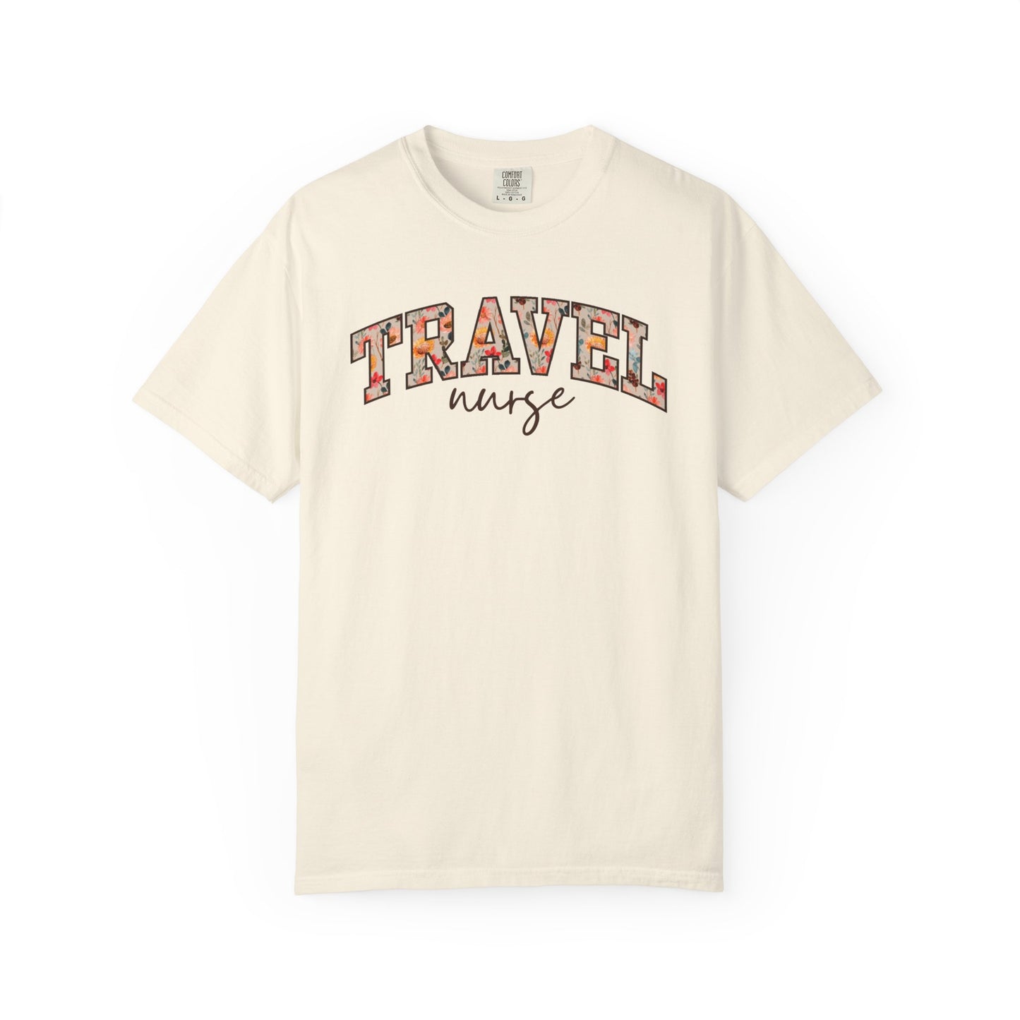 Floral Travel Nurse Shirt