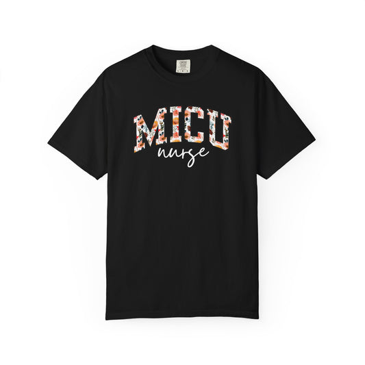 Floral MICU Nurse Shirt