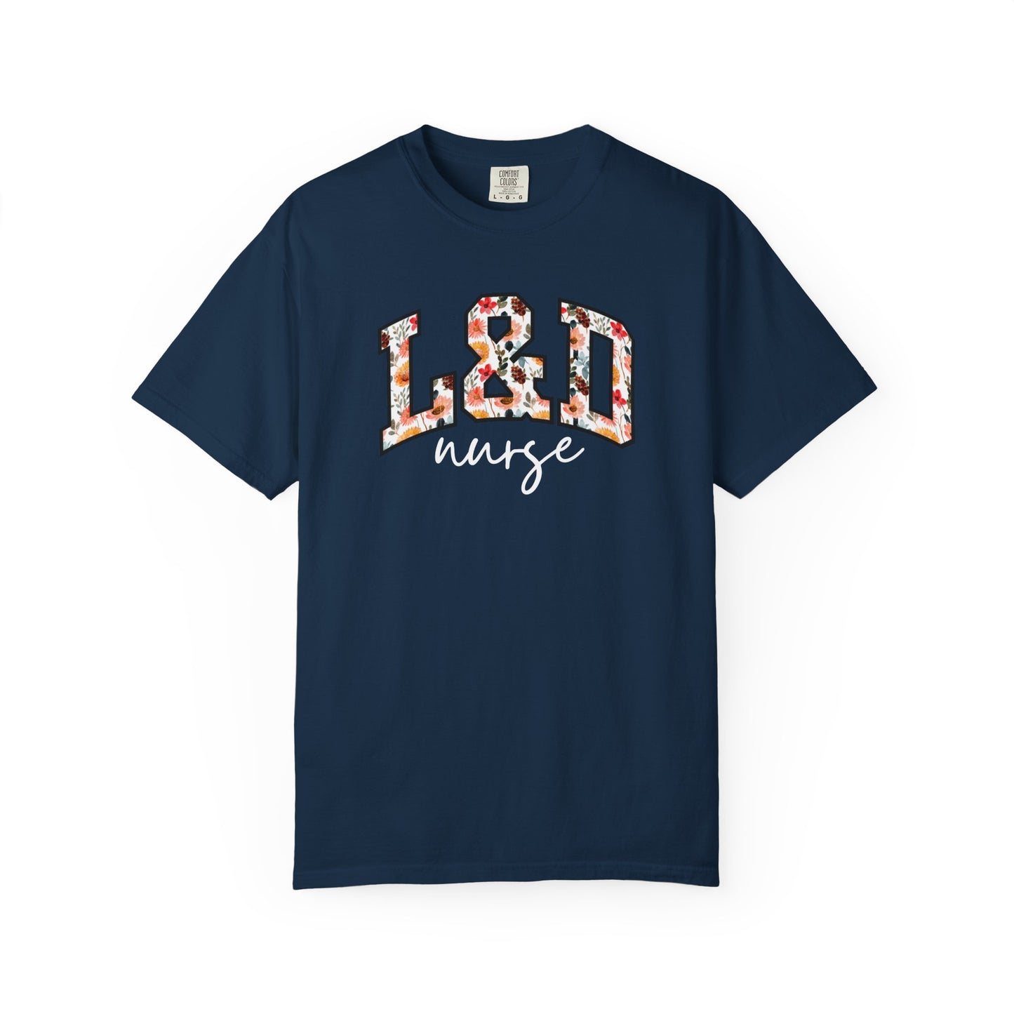 Floral L&D Nurse Shirt